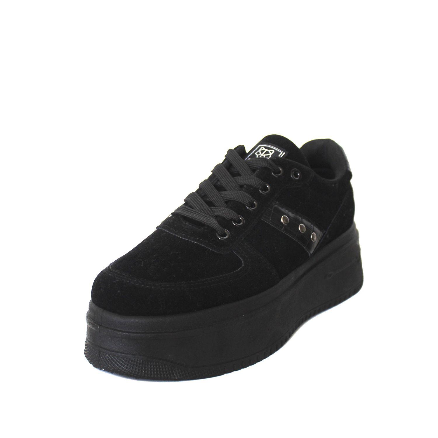 Zapatilla Negra Mujer 15922 Gotta-0