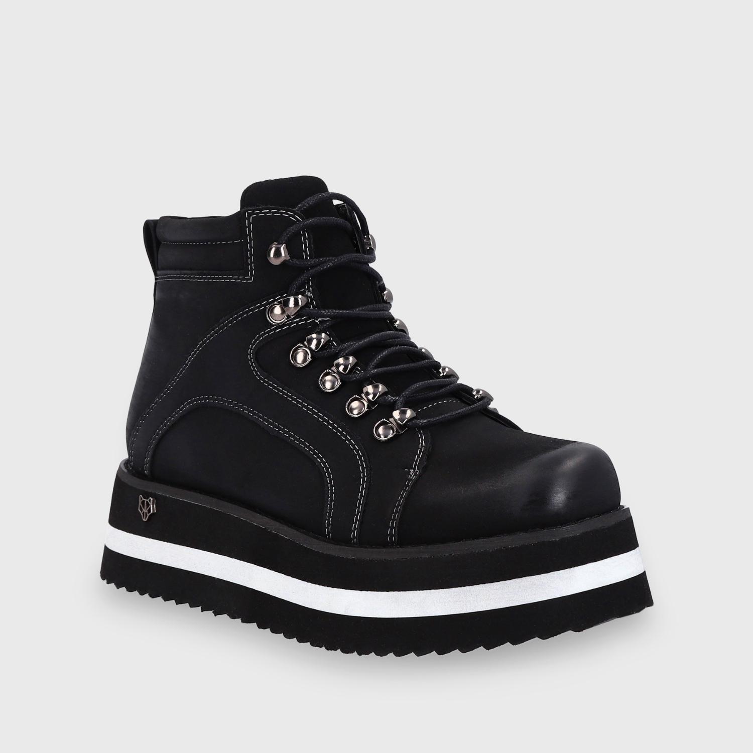 Botín Plataforma Negro Mujer 25922 Gotta-2