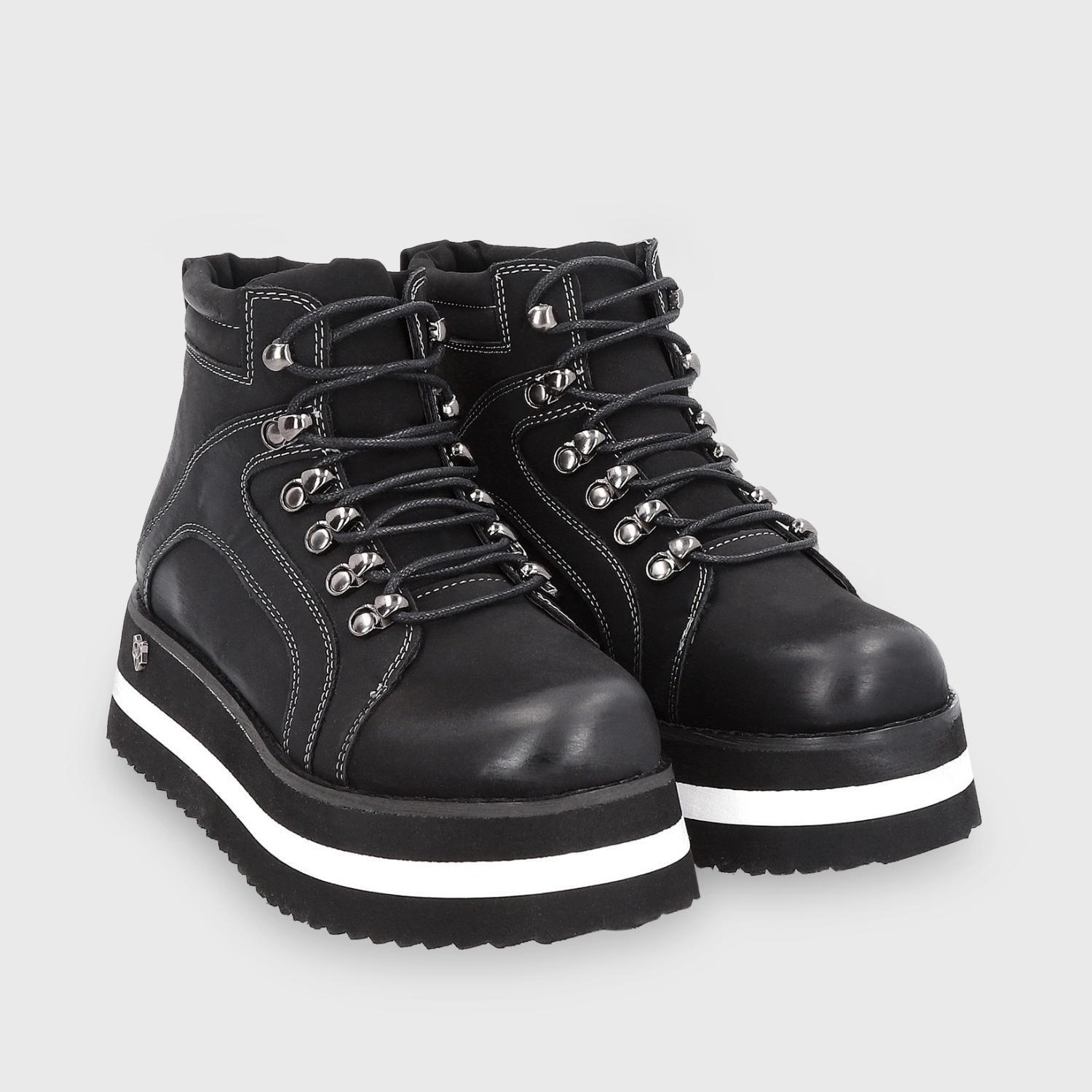 Botín Plataforma Negro Mujer 25922 Gotta-3