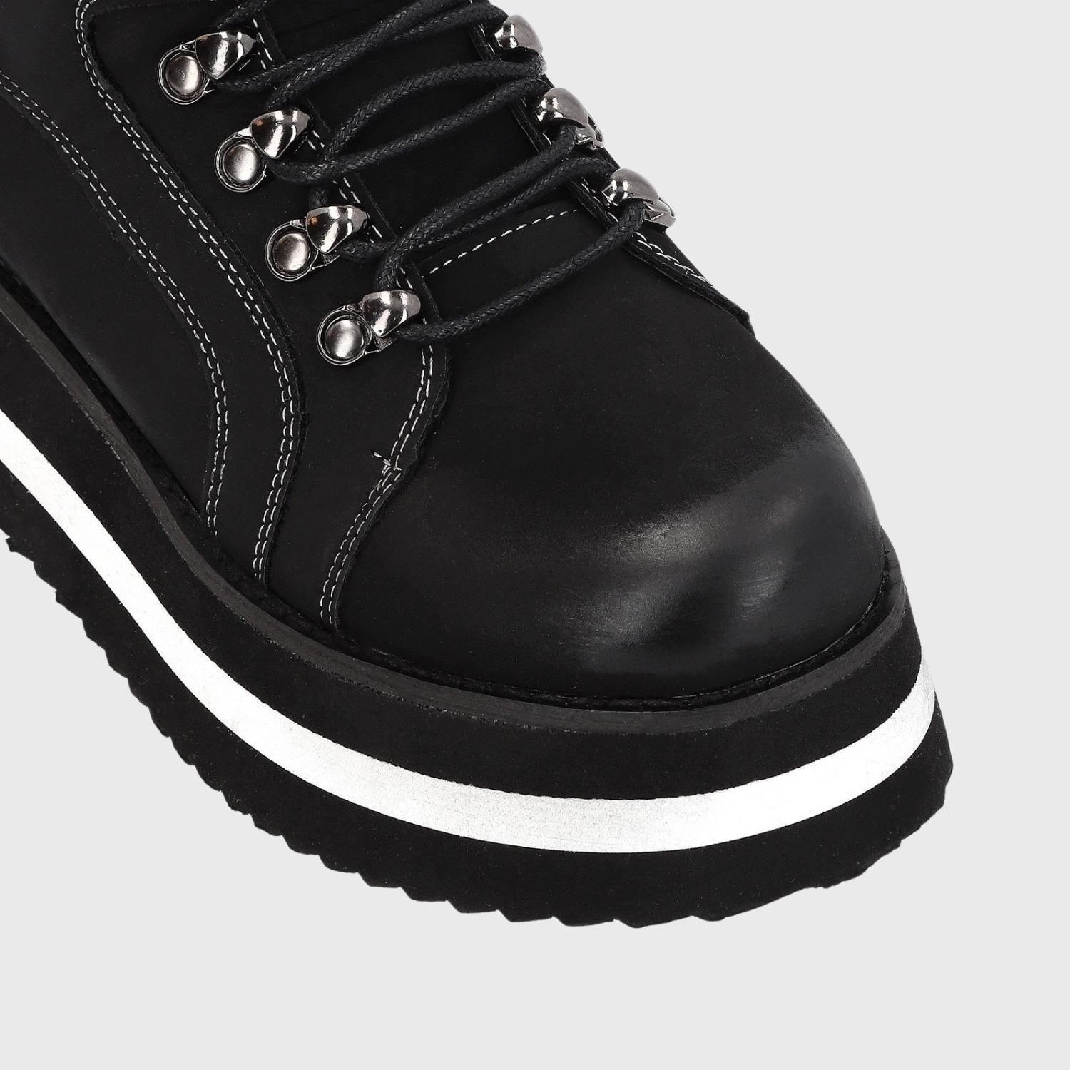 Botín Plataforma Negro Mujer 25922 Gotta-6