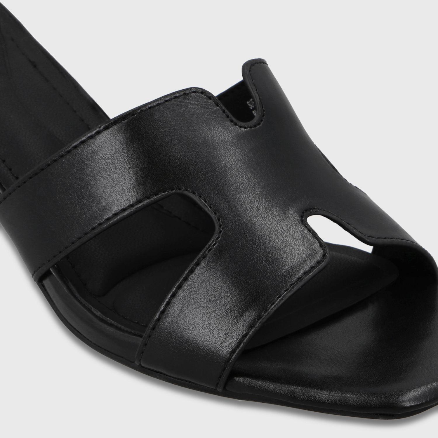 Sandalia Taco Negra Matte Mujer 64030 Gotta-5