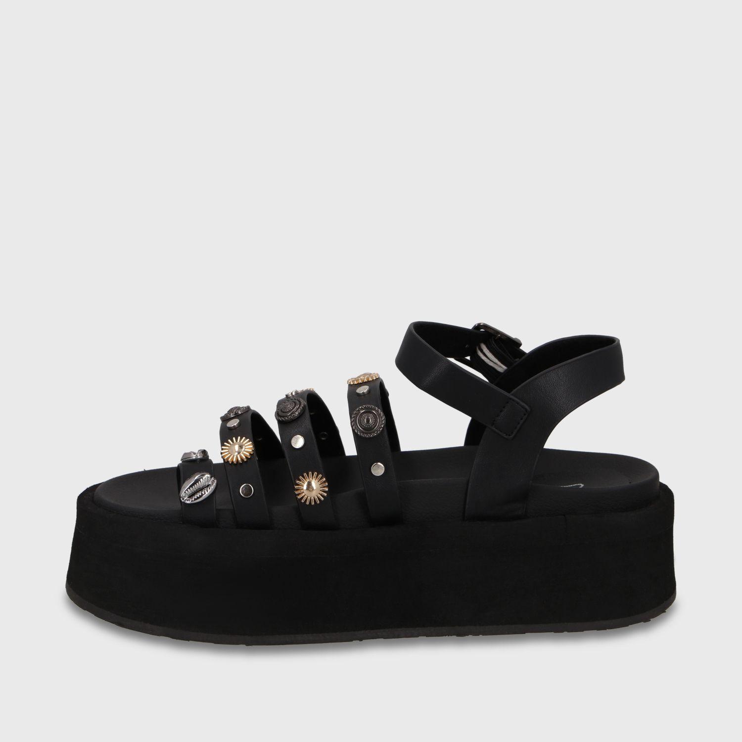 Sandalia Plataforma Negra Mujer 55943 Gotta-3