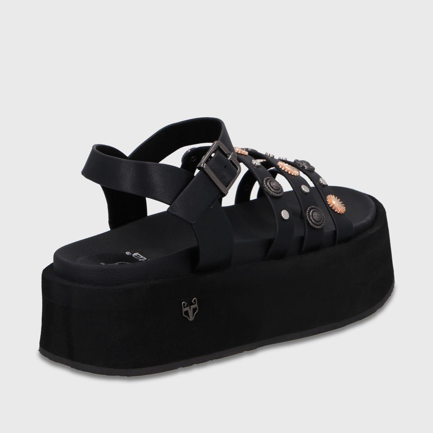 Sandalia Plataforma Negra Mujer 55943 Gotta-4