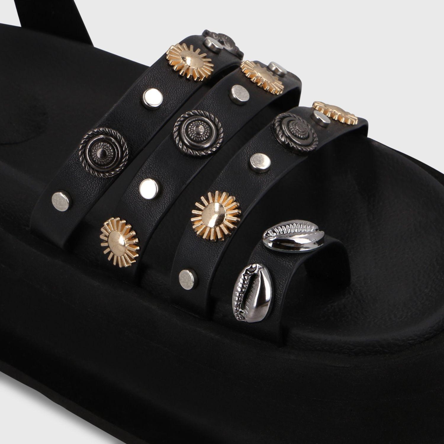 Sandalia Plataforma Negra Mujer 55943 Gotta-5