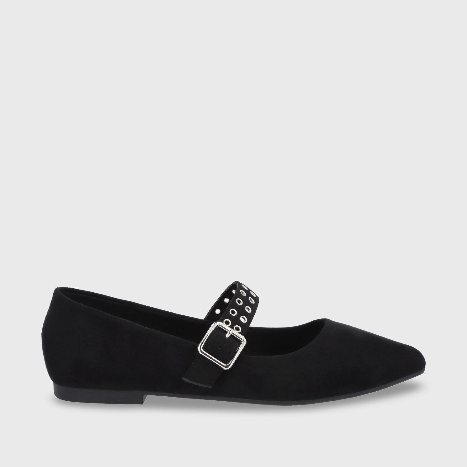 Ballerina Plano Negro Mujer 54011 Gotta-0