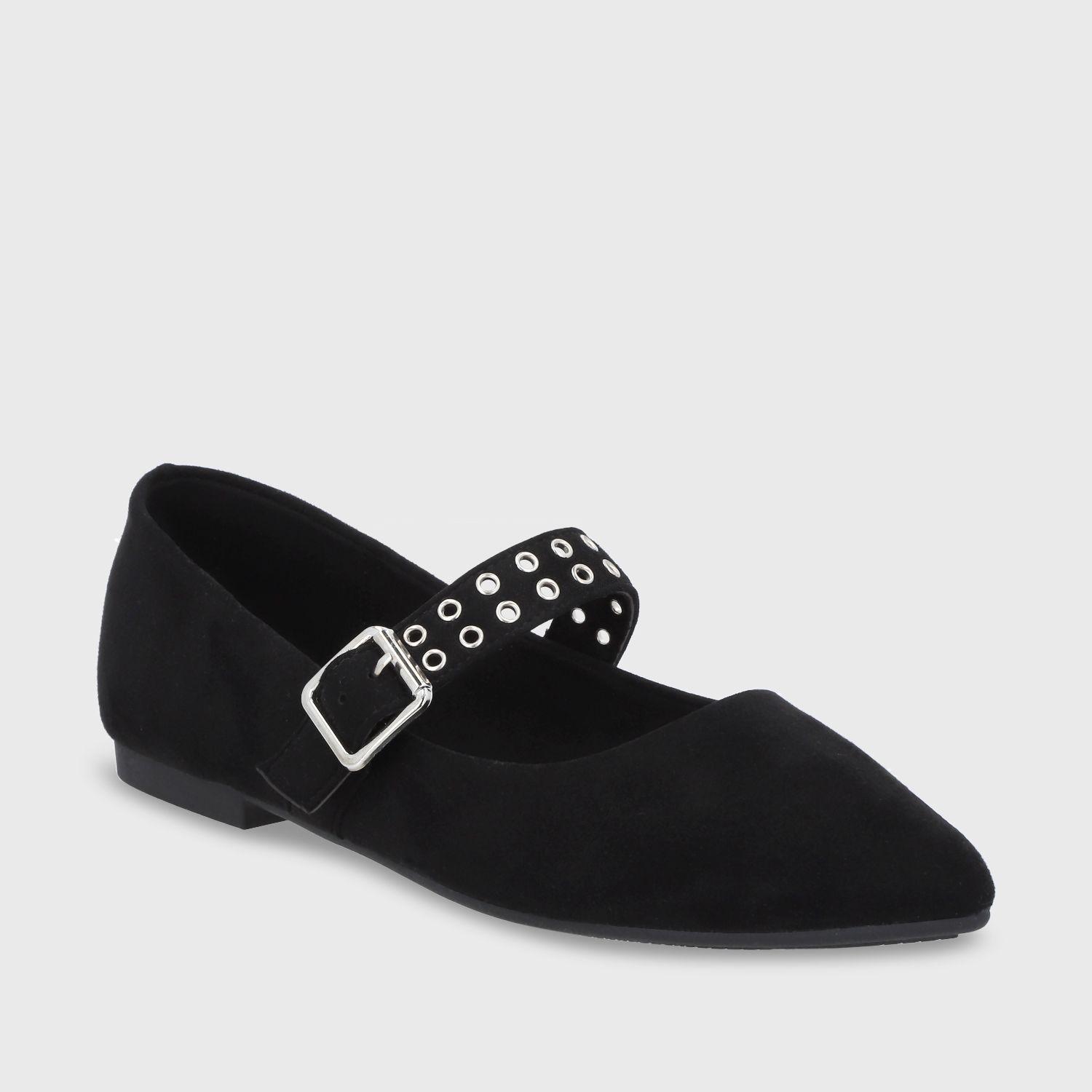 Ballerina Plano Negro Mujer 54011 Gotta-1