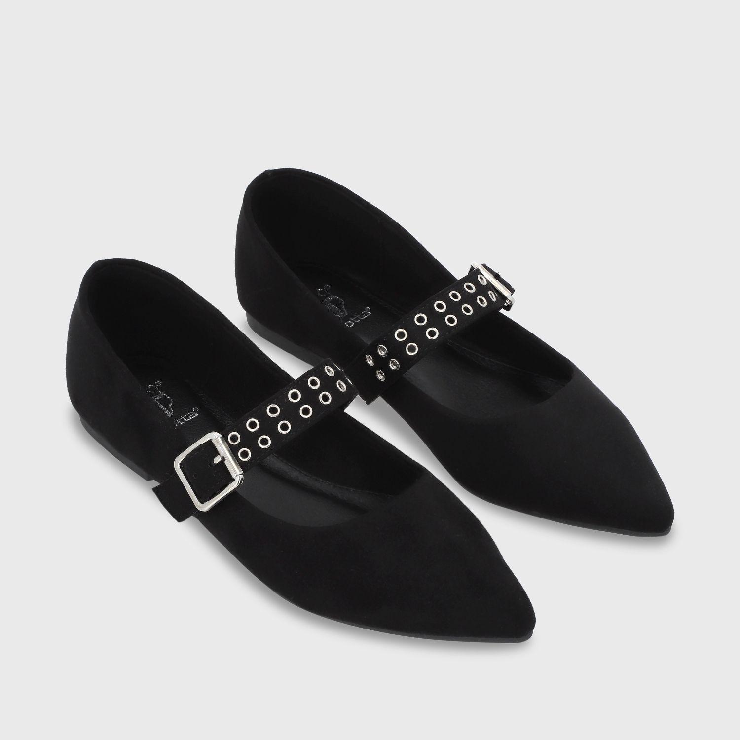 Ballerina Plano Negro Mujer 54011 Gotta-2