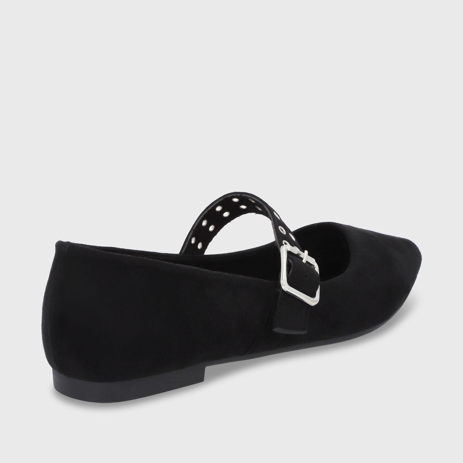 Ballerina Plano Negro Mujer 54011 Gotta-4