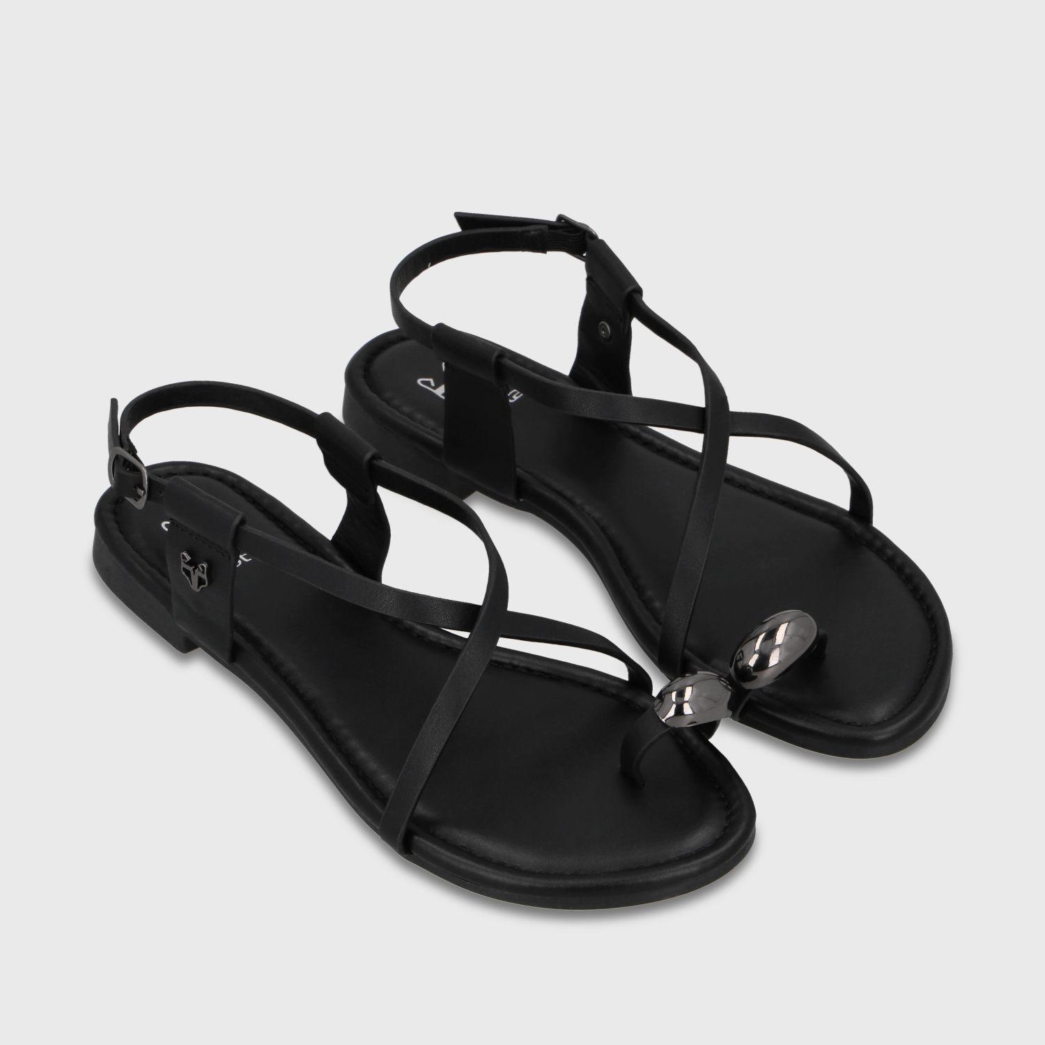 Sandalia Negra Mujer 64121 Gotta-2
