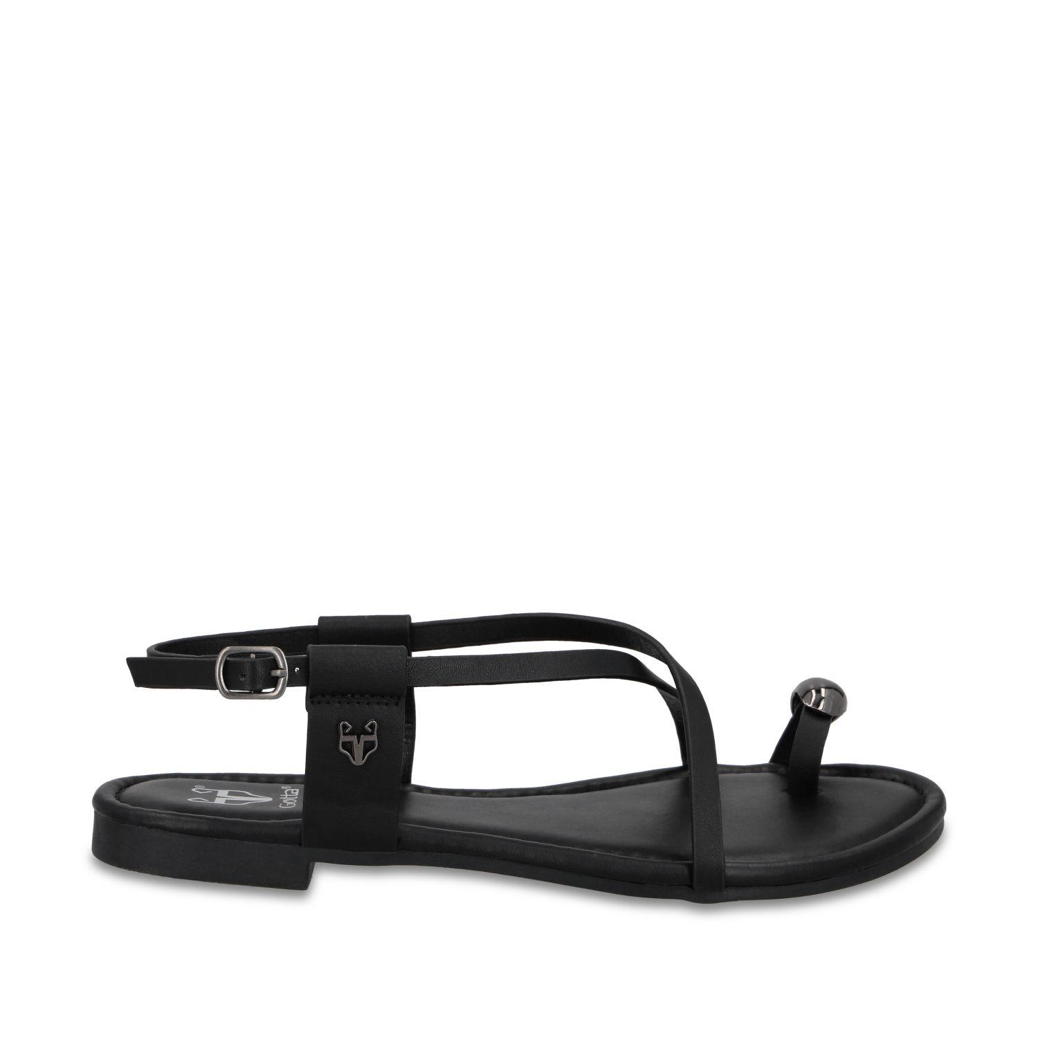 Sandalia Negra Mujer 64121 Gotta-0
