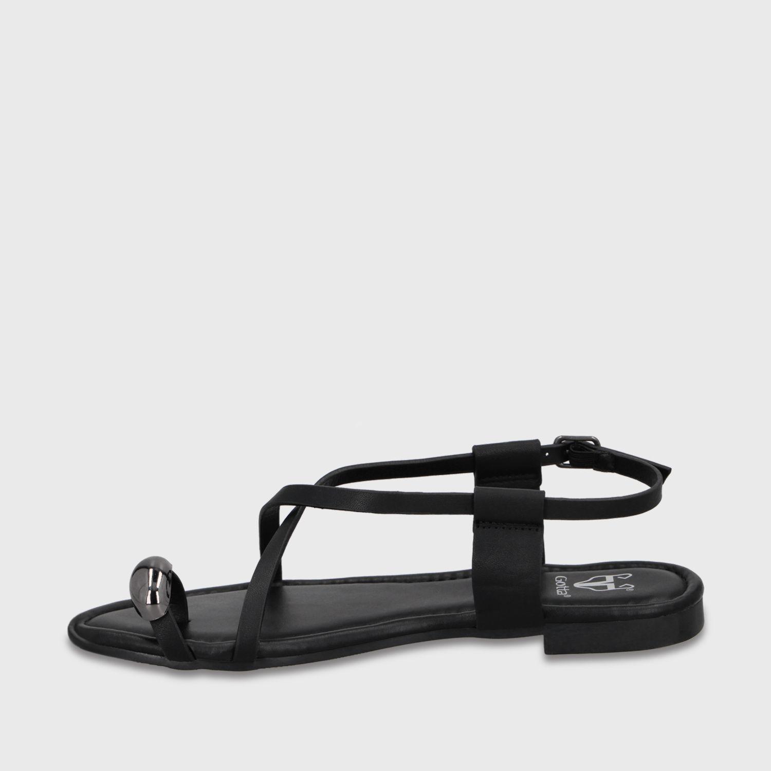 Sandalia Negra Mujer 64121 Gotta-3