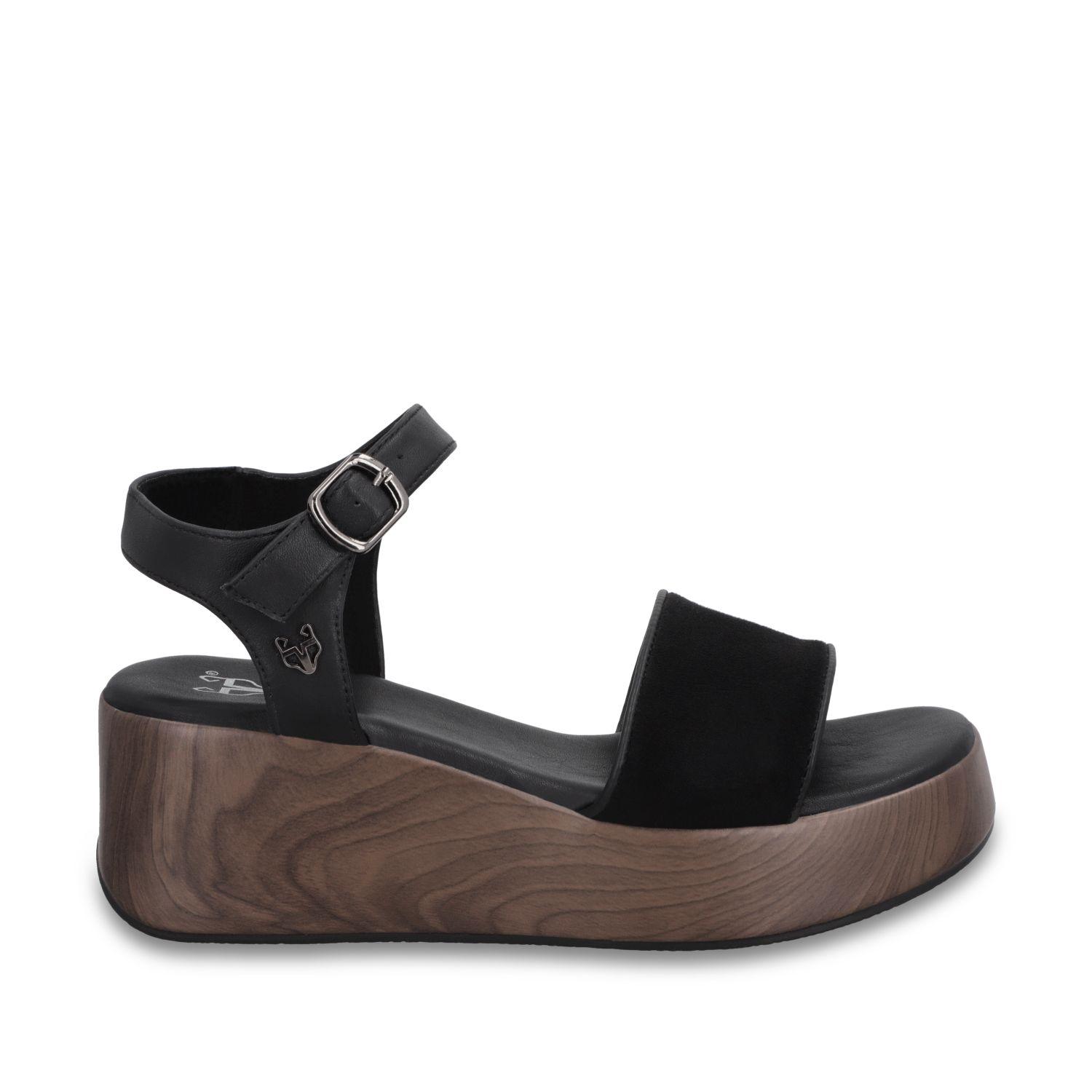 Sandalia Plataforma Negra Mujer 65820 Gotta-0