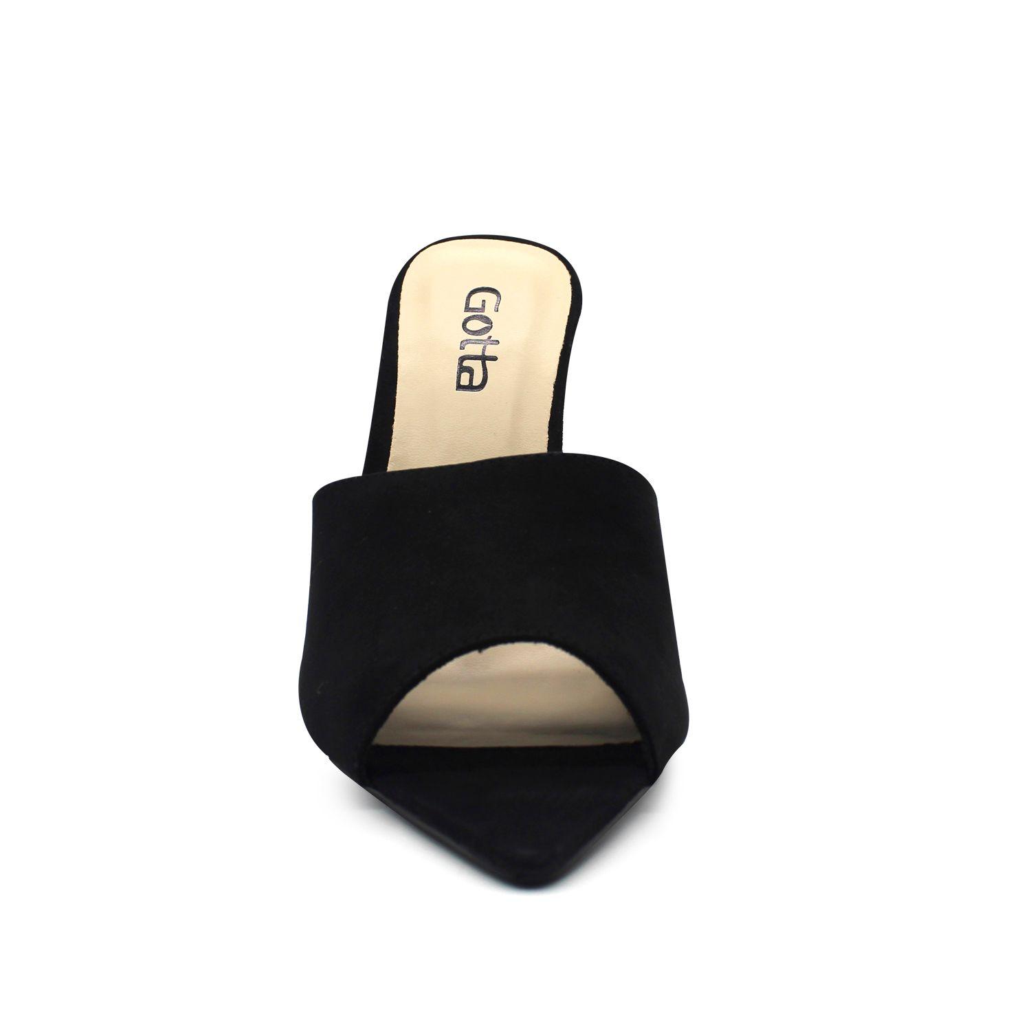 Sandalia Negra Mujer C6162 Gotta-2