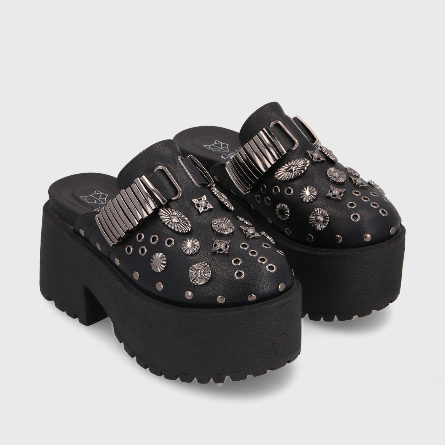 Zueco Negro Mujer 15680 Gotta-2