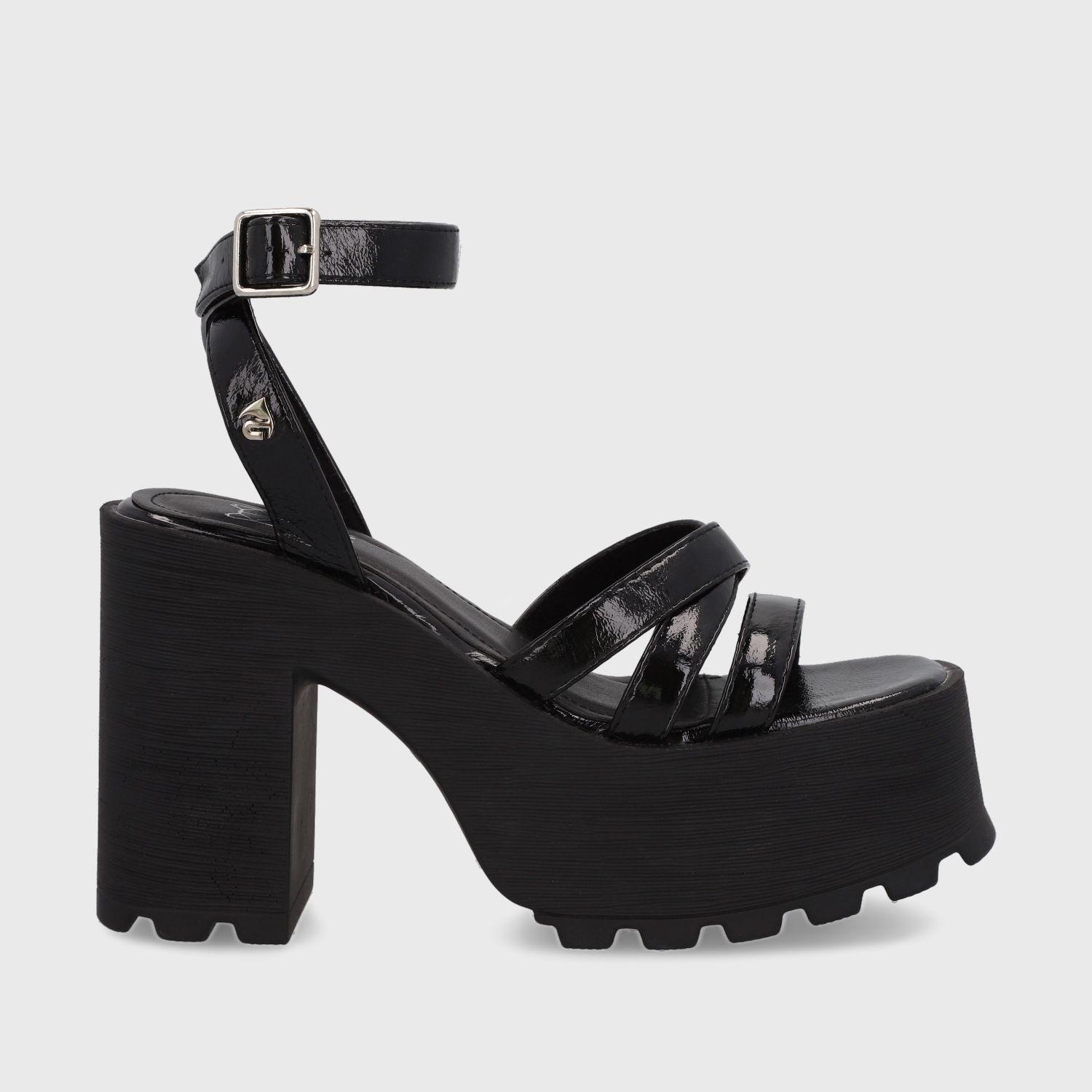 Sandalia Plataforma Negra Mujer 35282 Gotta-0
