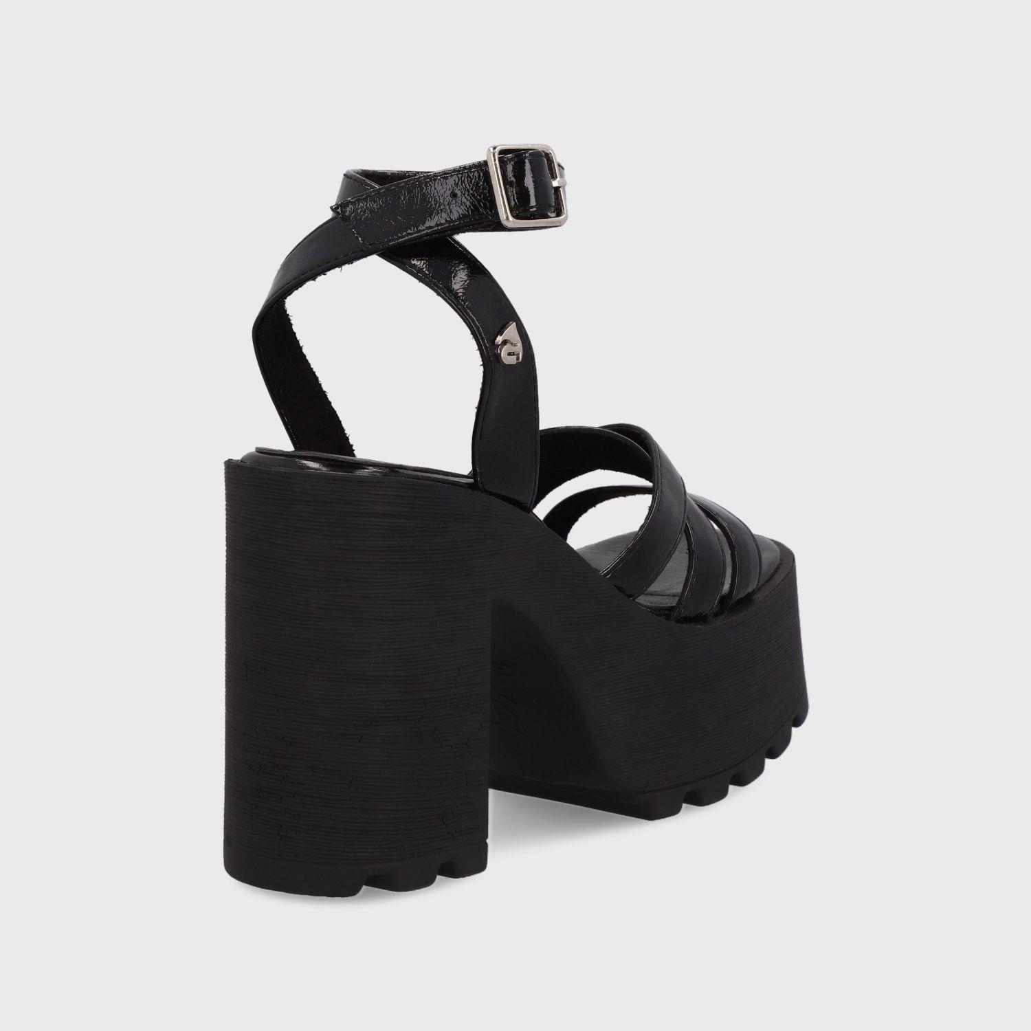 Sandalia Plataforma Negra Mujer 35282 Gotta-4