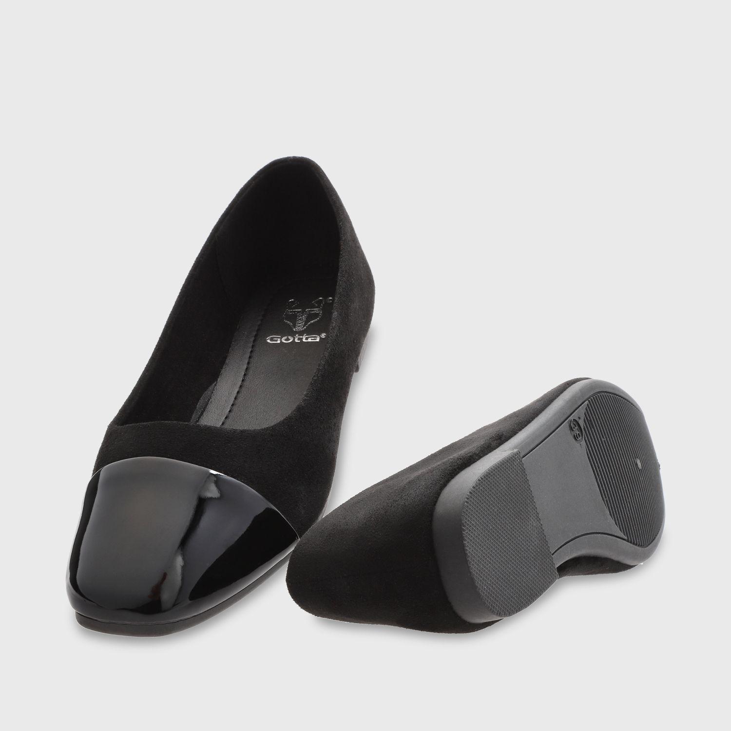 Ballerina Plano Negro Mujer 54020 Gotta-6