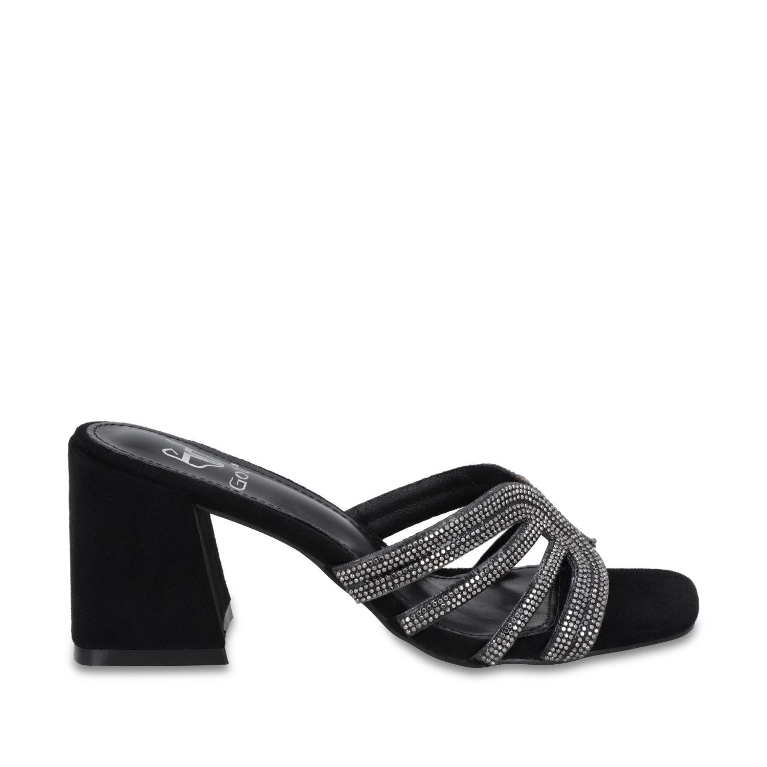Sandalia Taco Negra Mujer 35135 Gotta-0