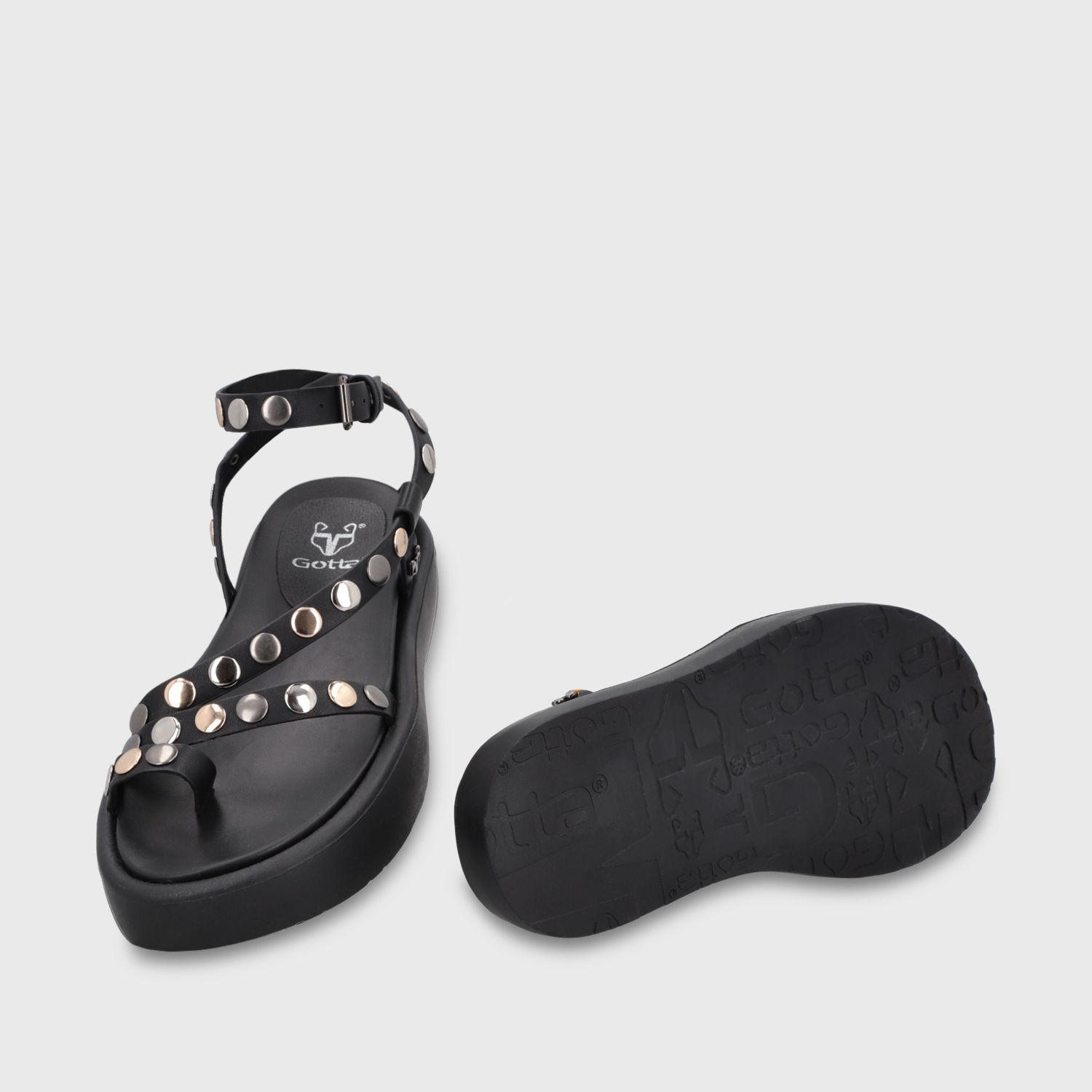 Sandalia Plataforma Negra Mujer 55953 Gotta-6