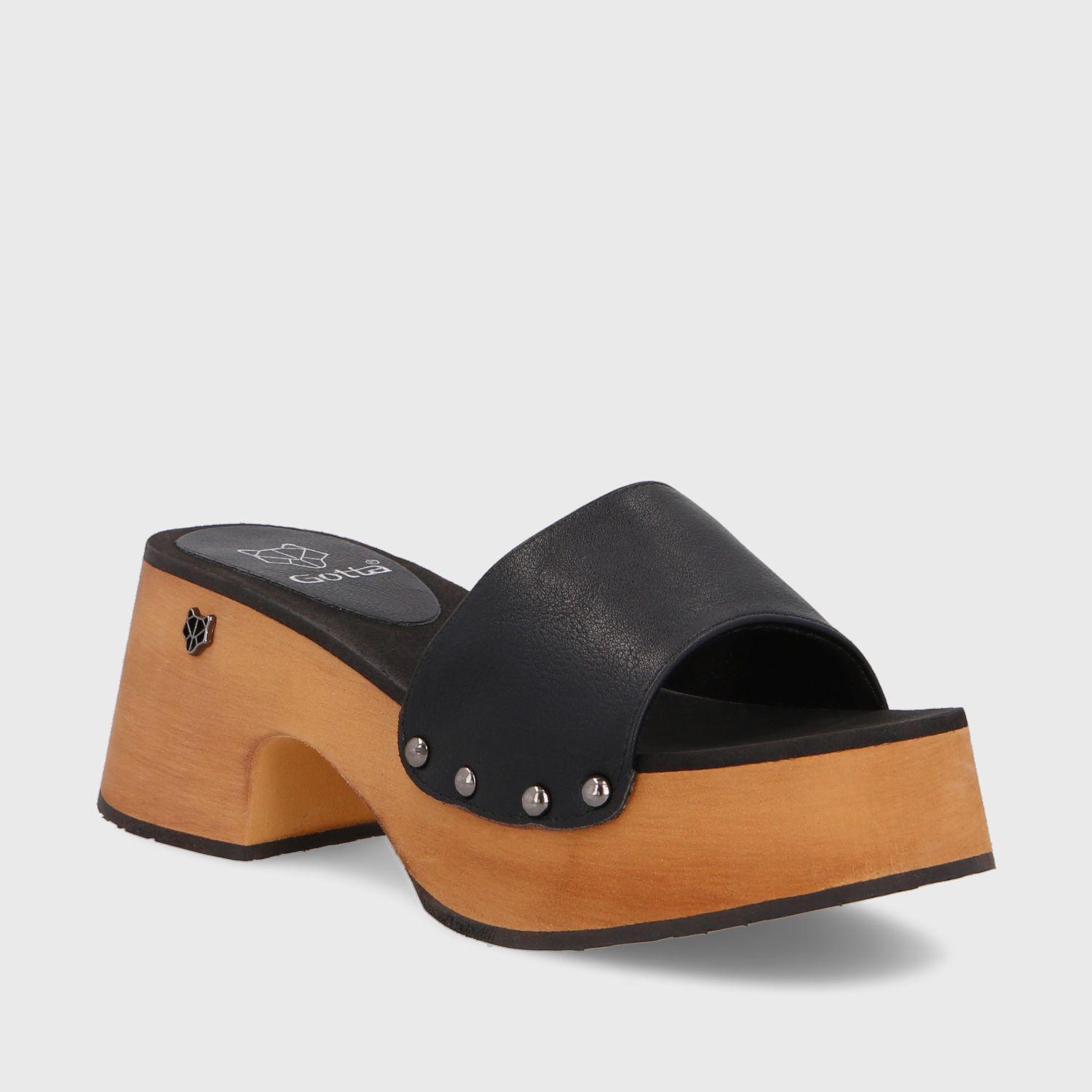 Zueco Negro Mujer 35261 Gotta-1