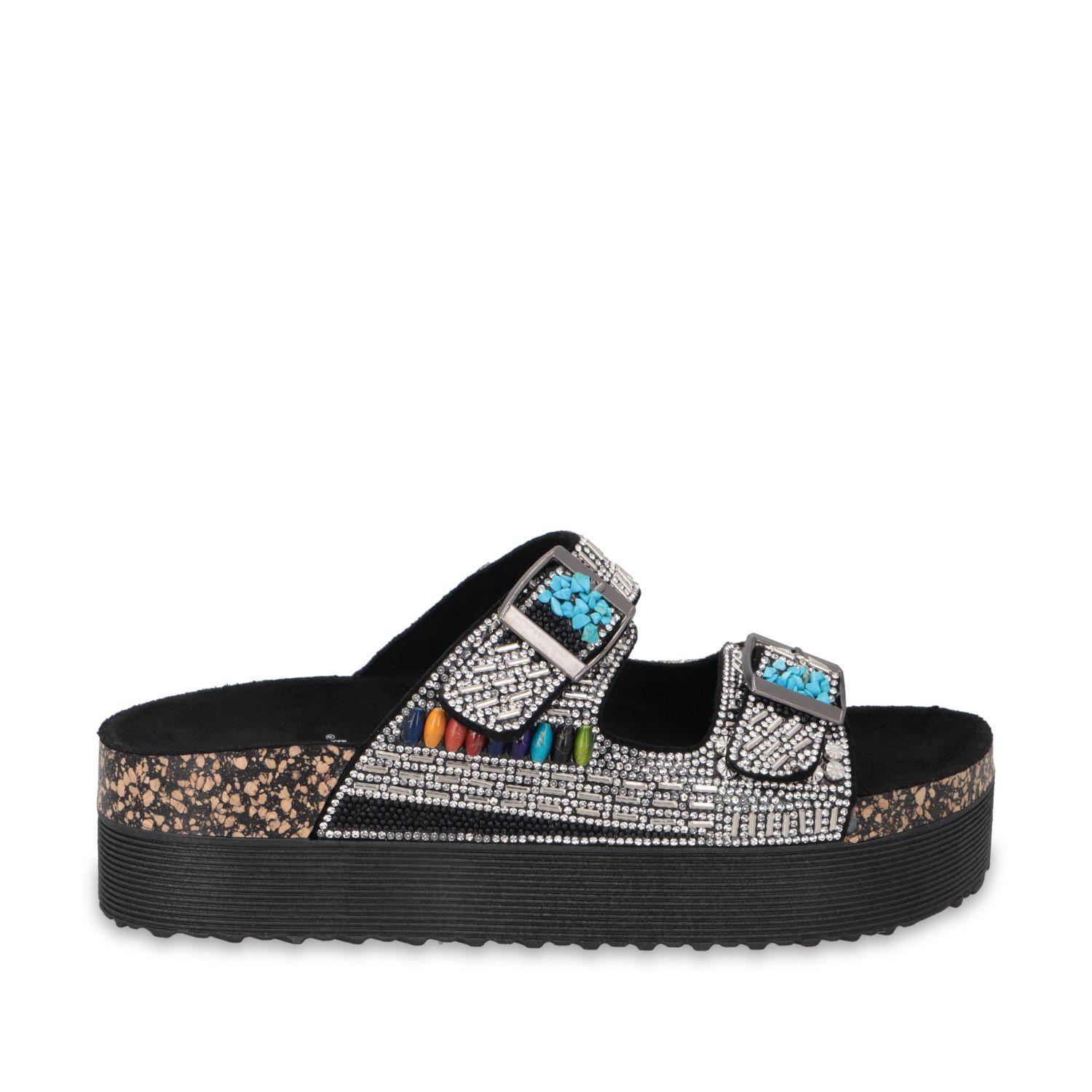 Sandalia Plataforma Negra Mujer 65952 Gotta-0