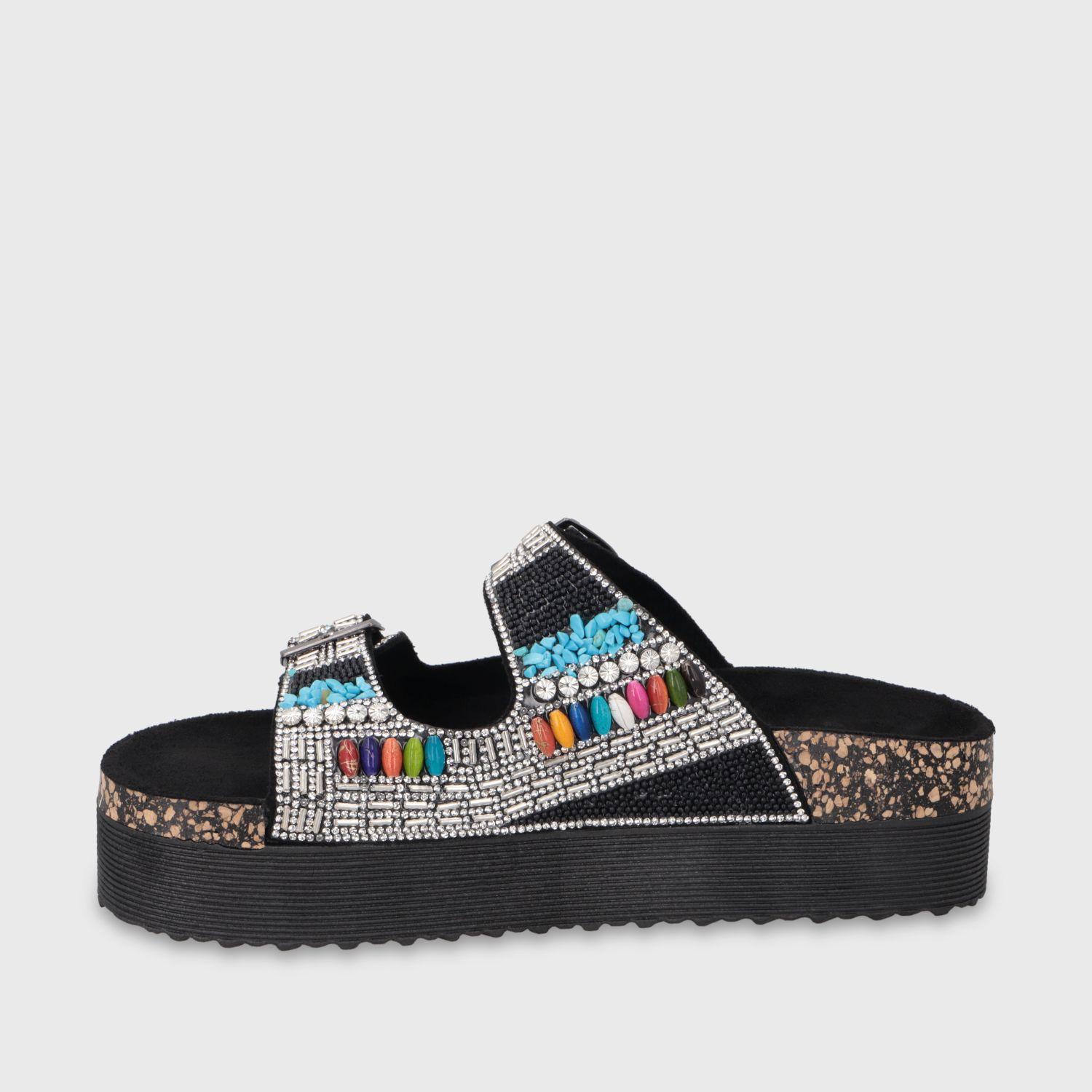 Sandalia Plataforma Negra Mujer 65952 Gotta-3