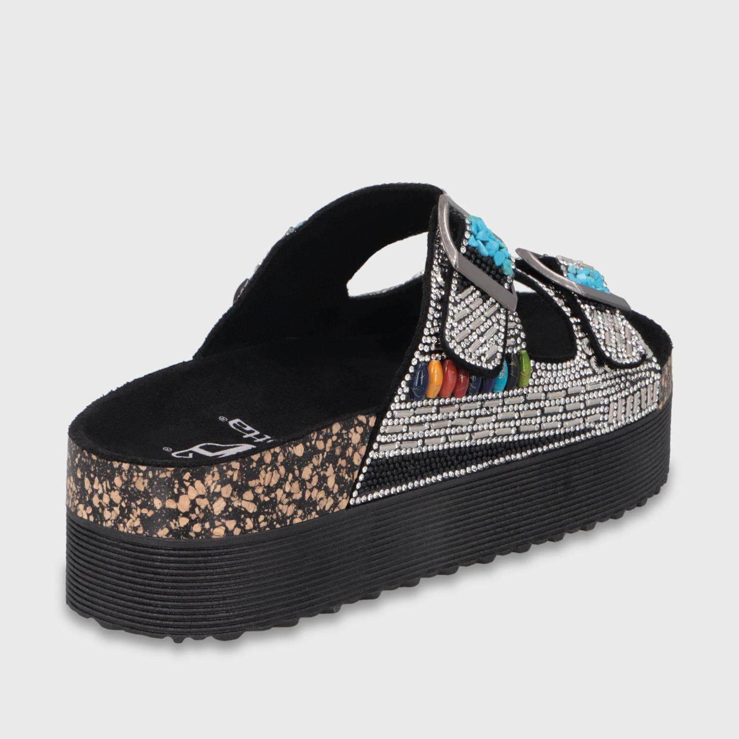 Sandalia Plataforma Negra Mujer 65952 Gotta-4