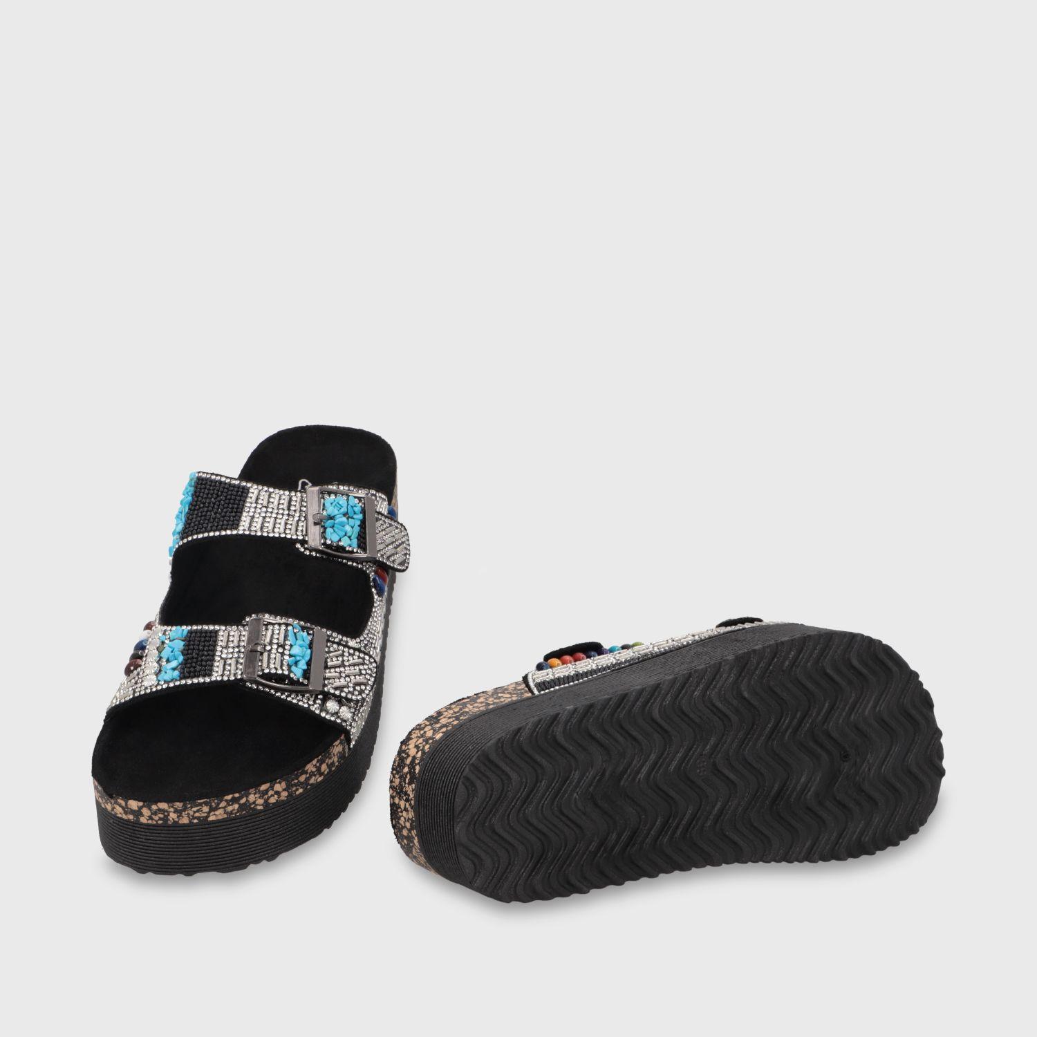 Sandalia Plataforma Negra Mujer 65952 Gotta-6