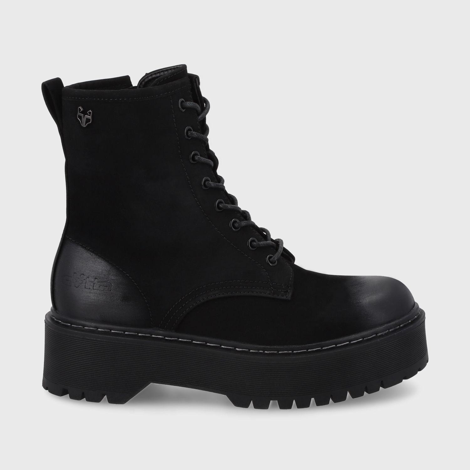 Botín Plataforma Negro Mujer 45761 Gotta-0