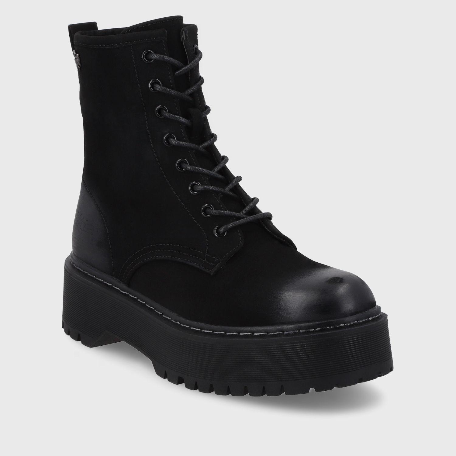 Botín Plataforma Negro Mujer 45761 Gotta-1