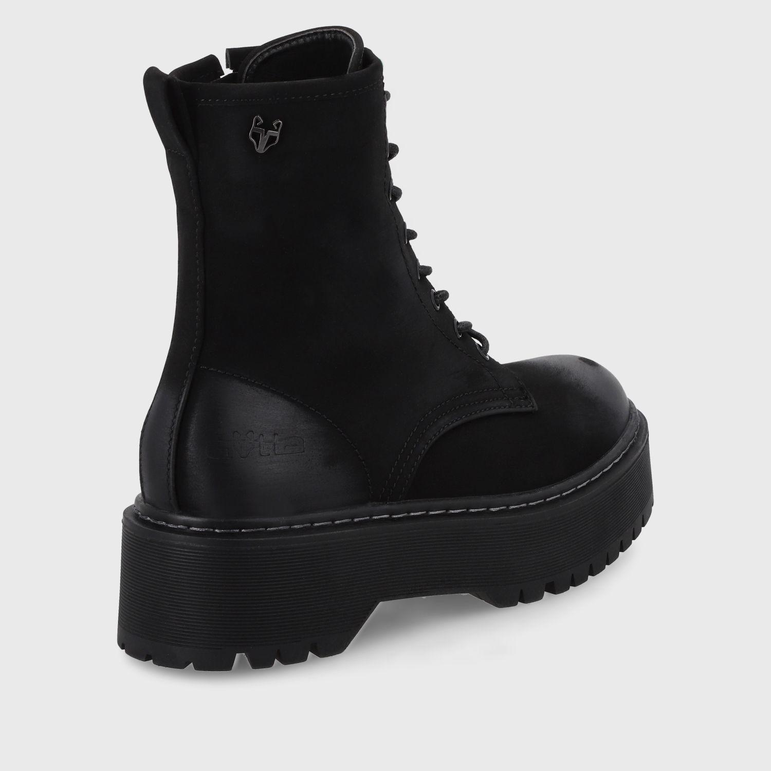 Botín Plataforma Negro Mujer 45761 Gotta-4