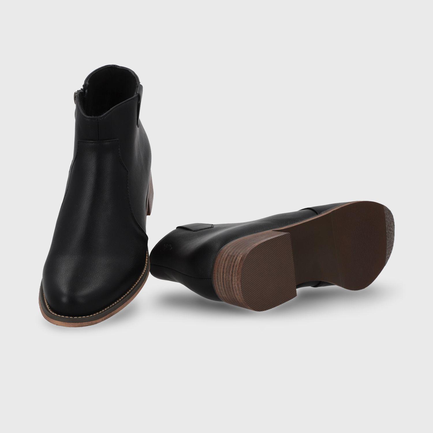 Botin Taco Negro Mujer 13556 Gotta-6
