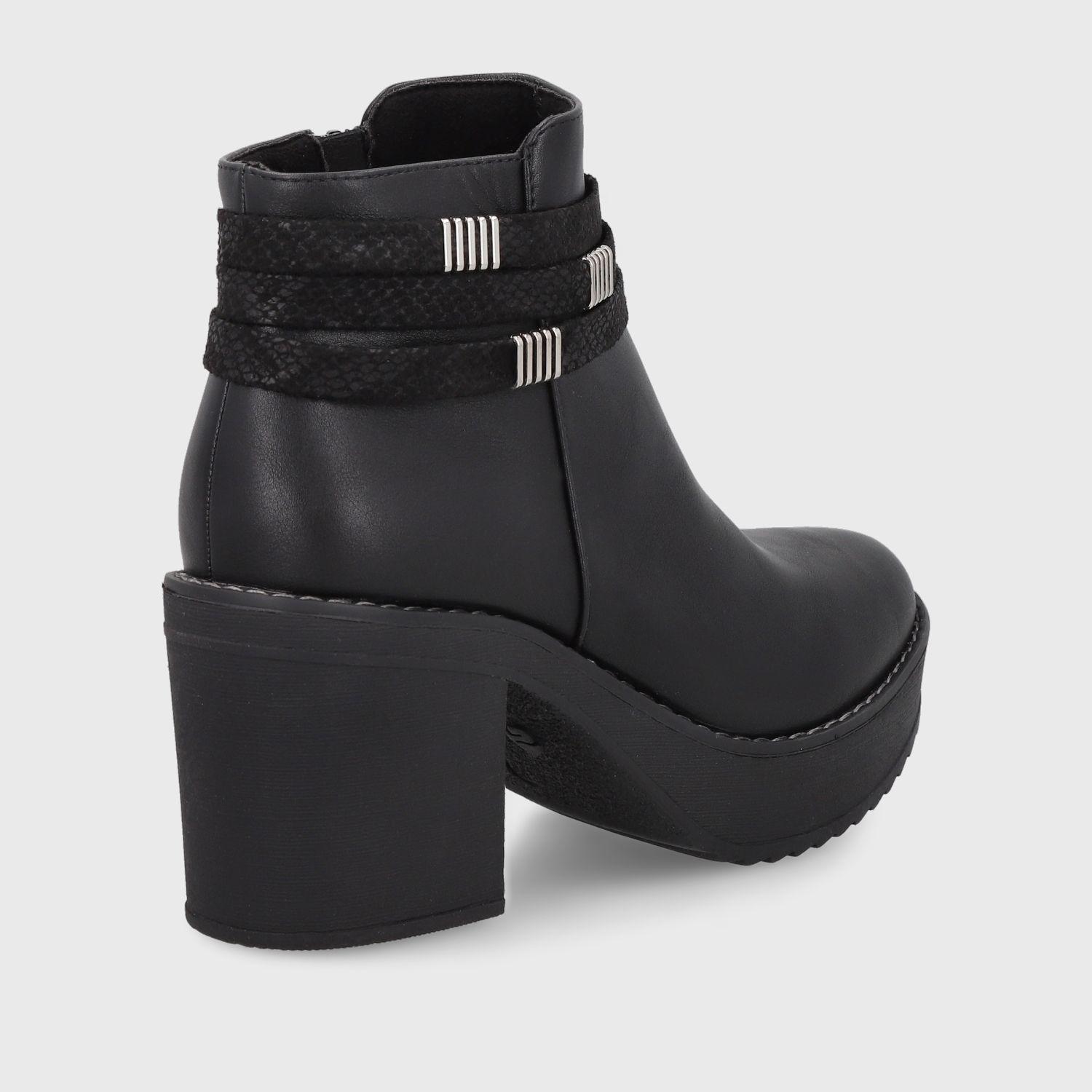 Botín Taco Negro Mujer 13502 Gotta-4