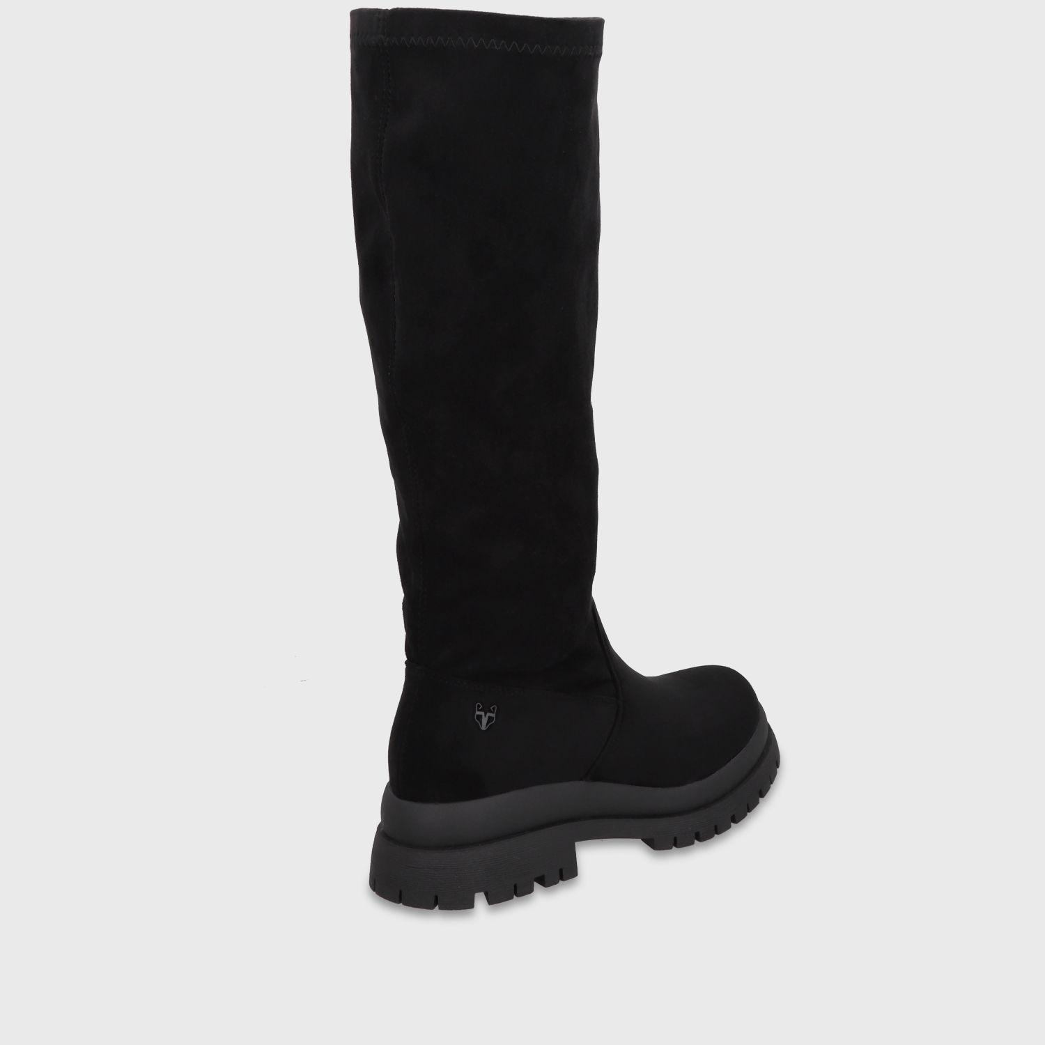 Bota Plataforma Negra Mujer 6584301 Gotta-4