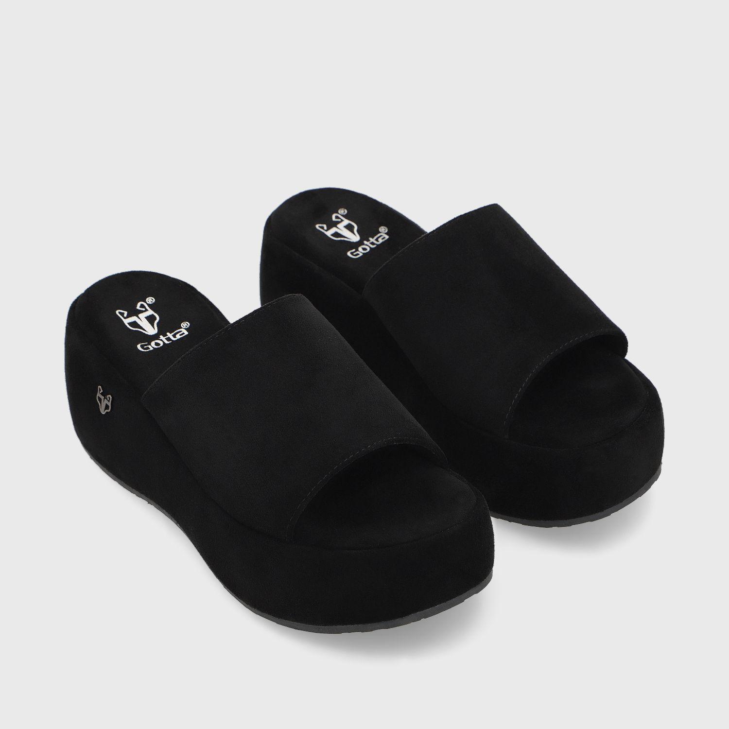 Sandalia Negra Mujer 45824 Gotta-2