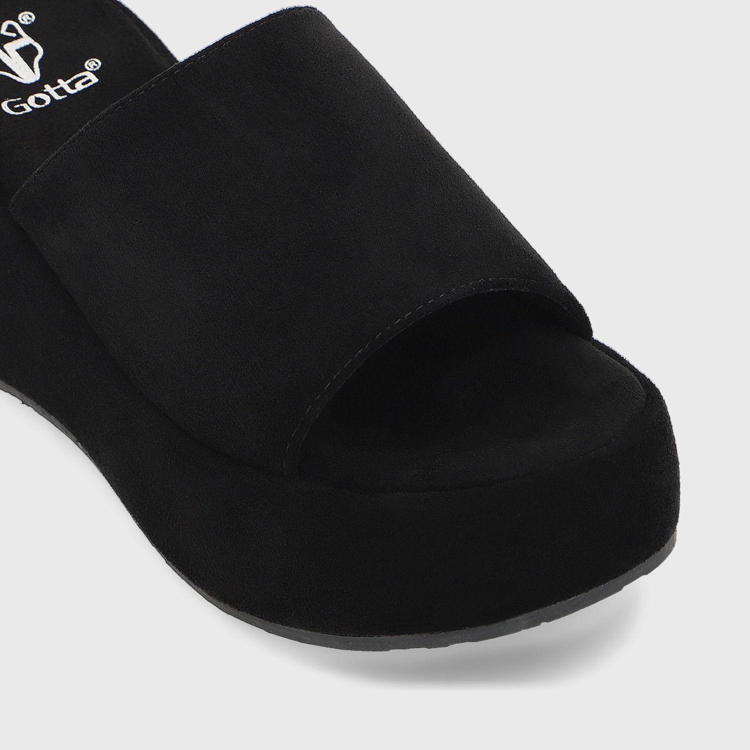 Sandalia Negra Mujer 45824 Gotta-5