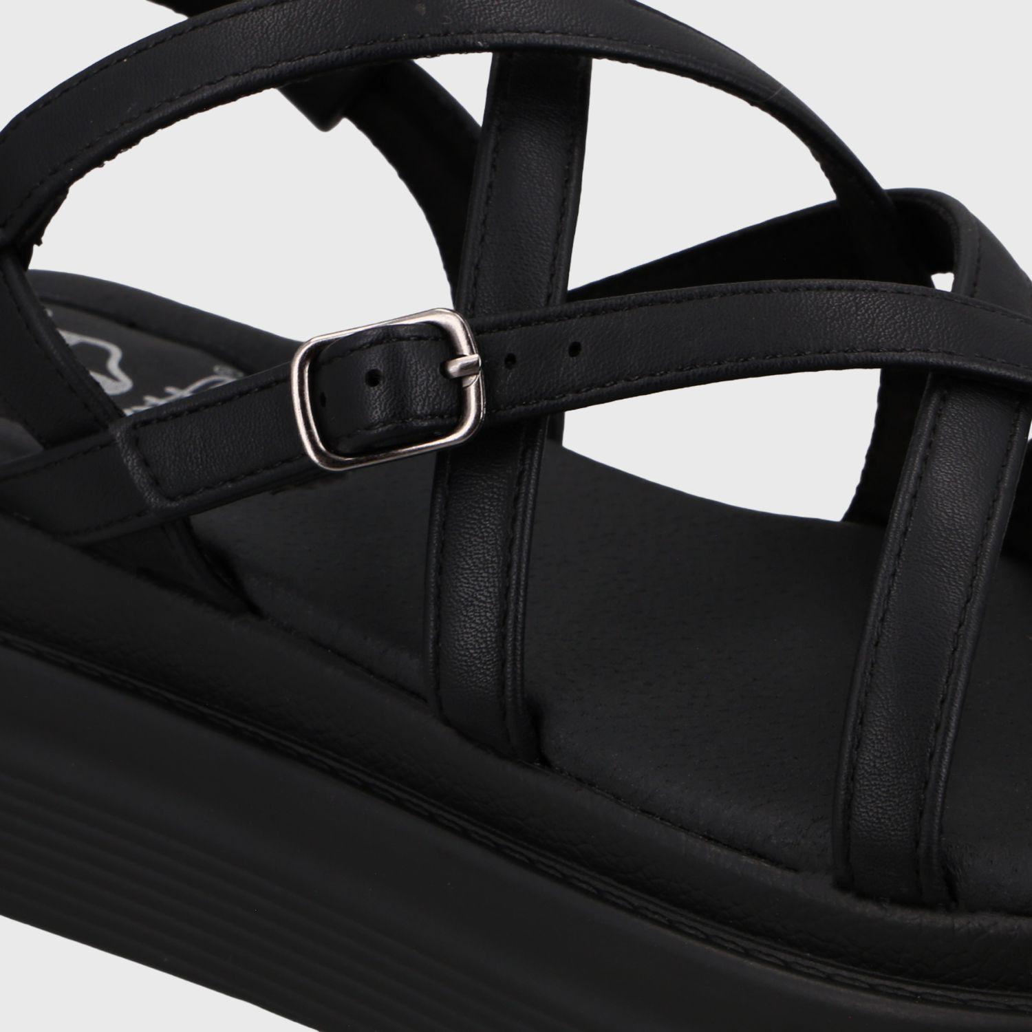 Sandalia Plataforma Negra Mujer 43017 Gotta-5