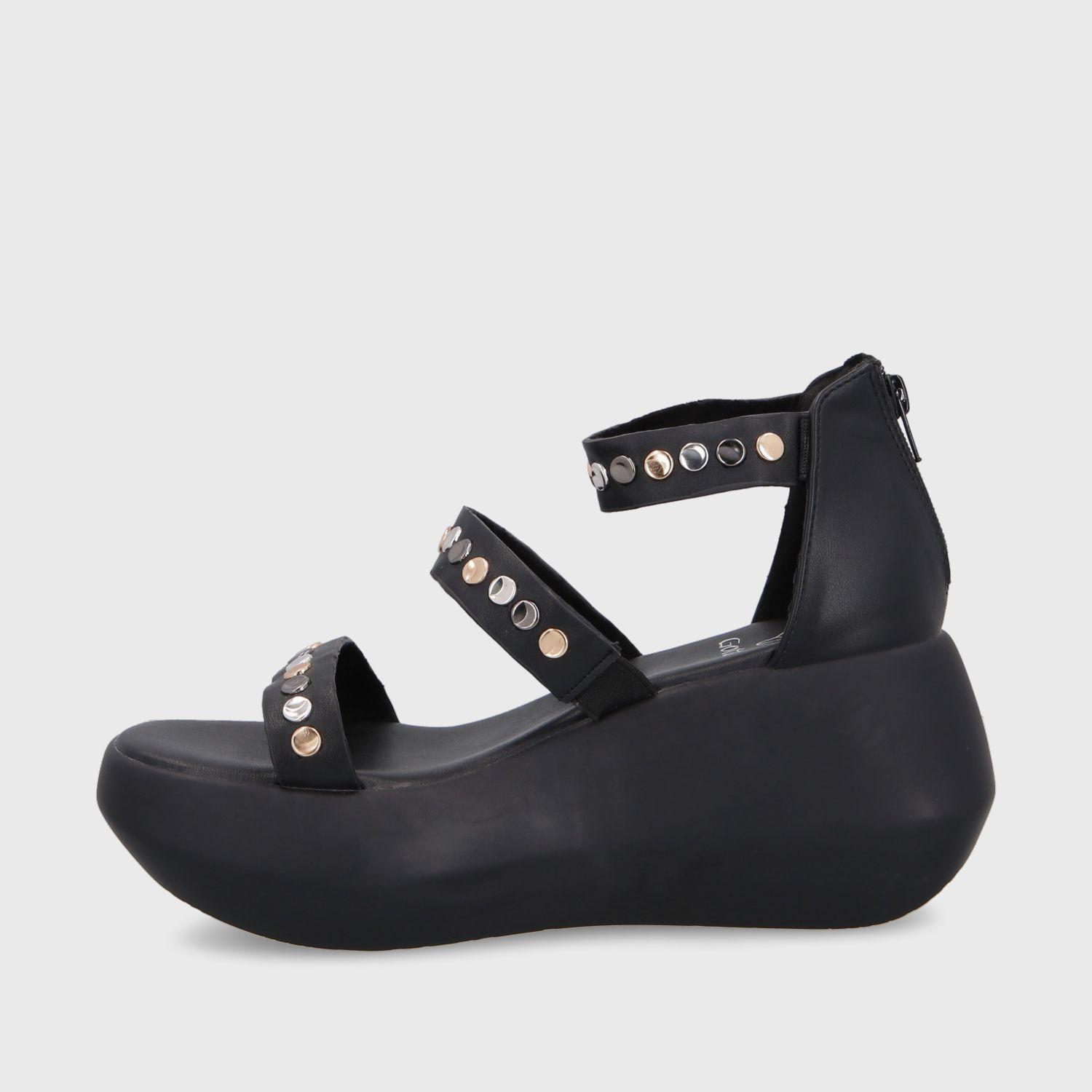 Sandalia Plataforma Negra Mujer 35230 Gotta-3