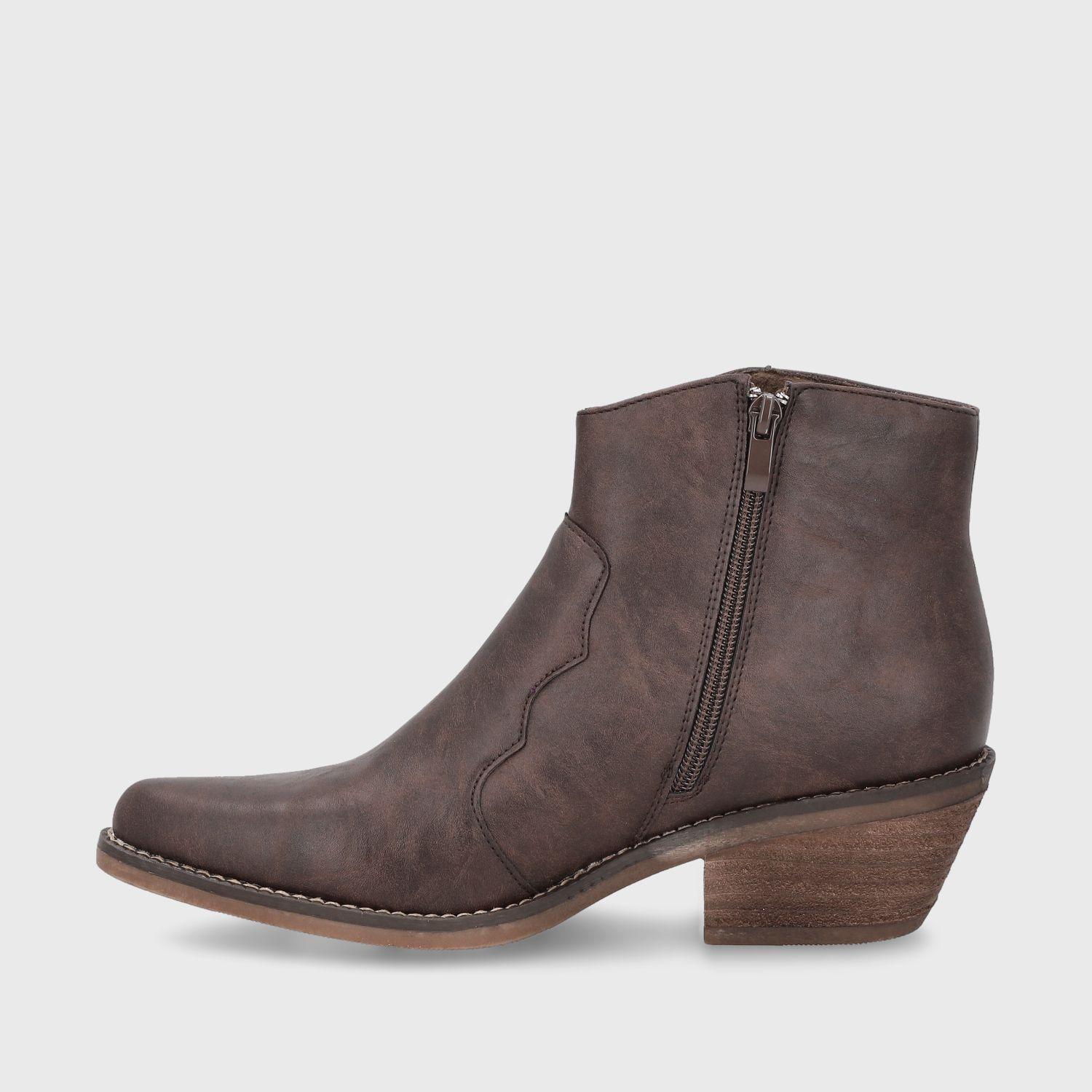 Botín Taco Camel Mujer 23710 Gotta-3