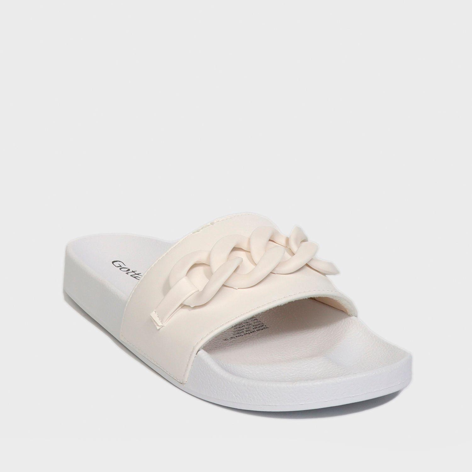 Sandalia Plana Blanca Mujer 22081 Gotta-1