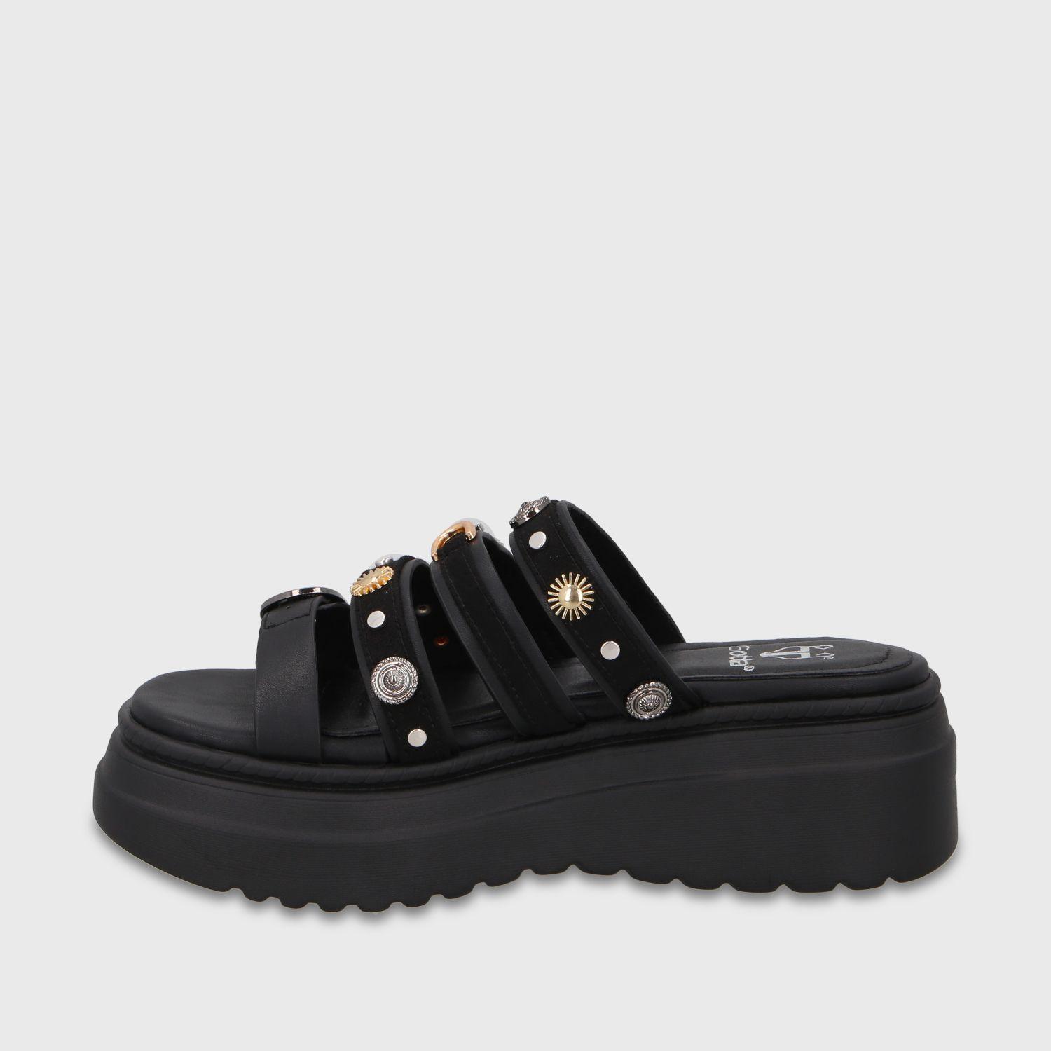 Sandalia Plataforma Negra Mujer 55924 Gotta-3