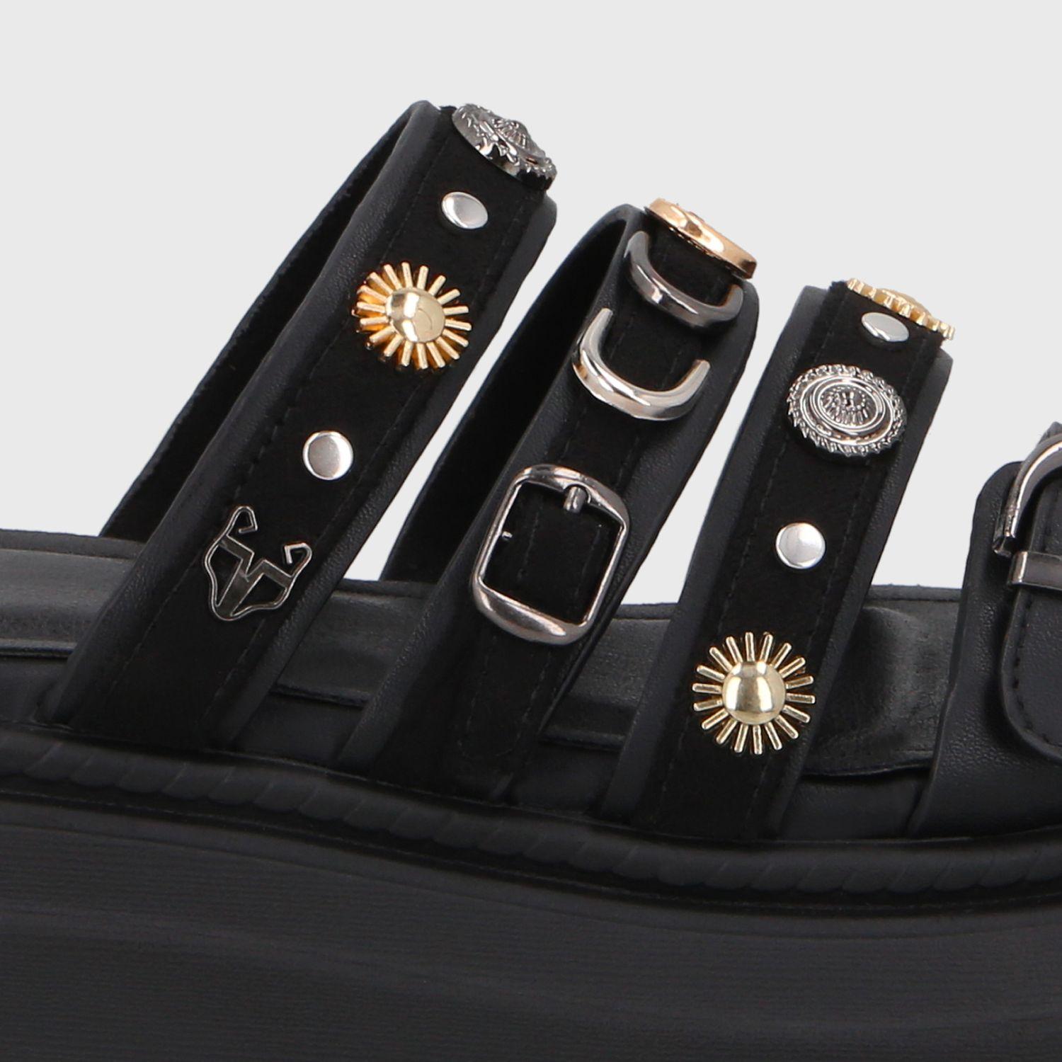 Sandalia Plataforma Negra Mujer 55924 Gotta-5