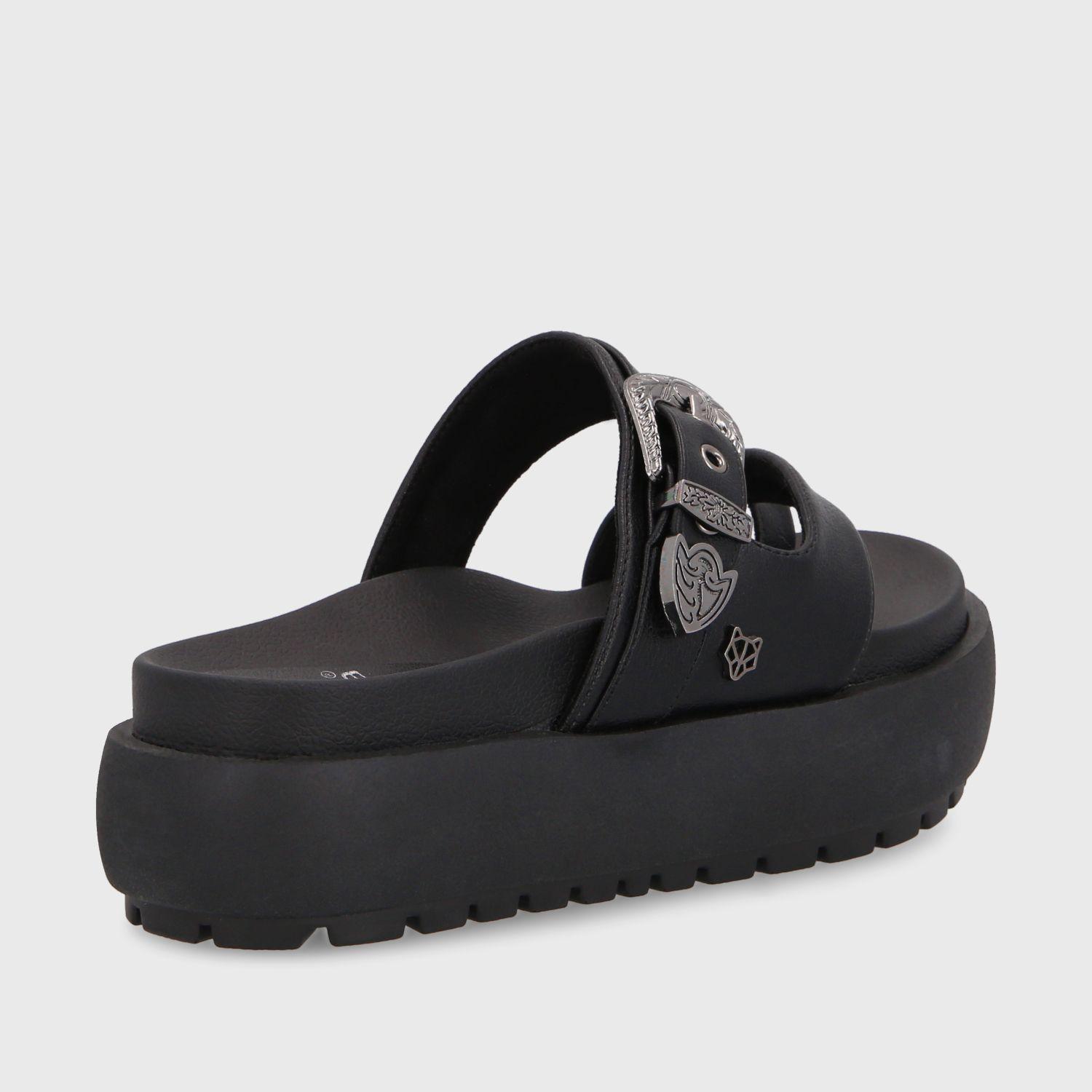 Sandalia Plataforma Negra Mujer 35193 Gotta-4