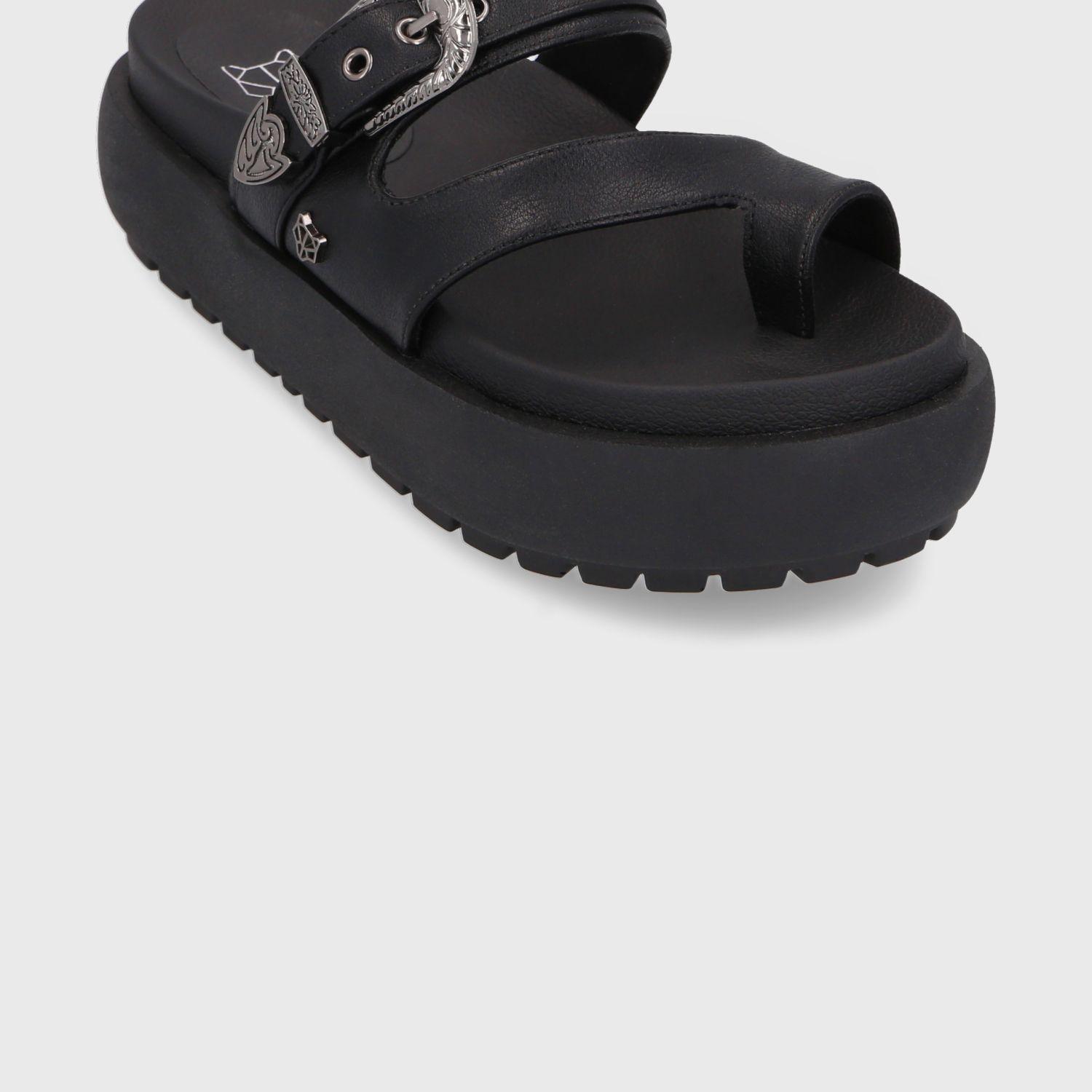 Sandalia Plataforma Negra Mujer 35193 Gotta-5