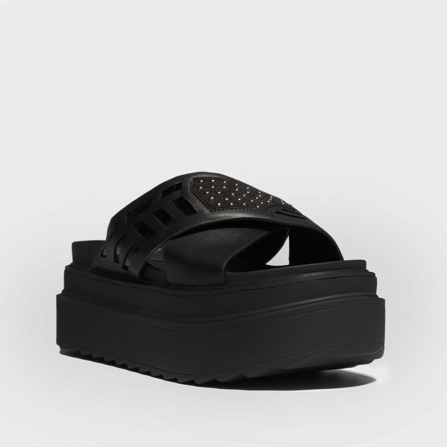 Sandalia Plataforma Negra Mujer 25231 Gotta-1