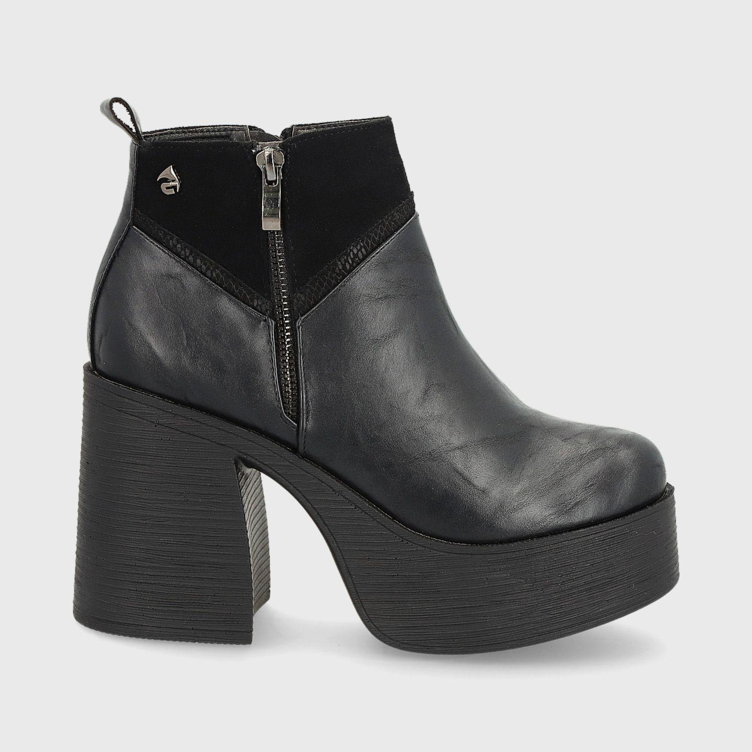 Botín Plataforma Negro Mujer 25630 Gotta-0