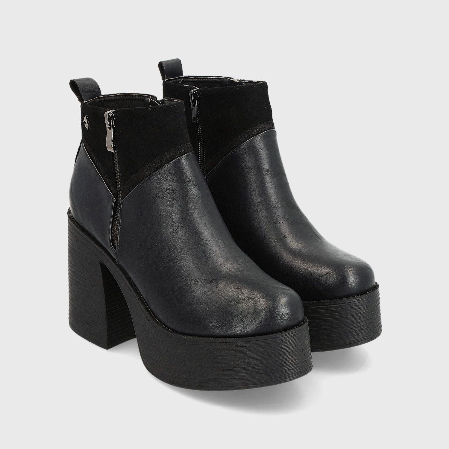 Botín Plataforma Negro Mujer 25630 Gotta-2