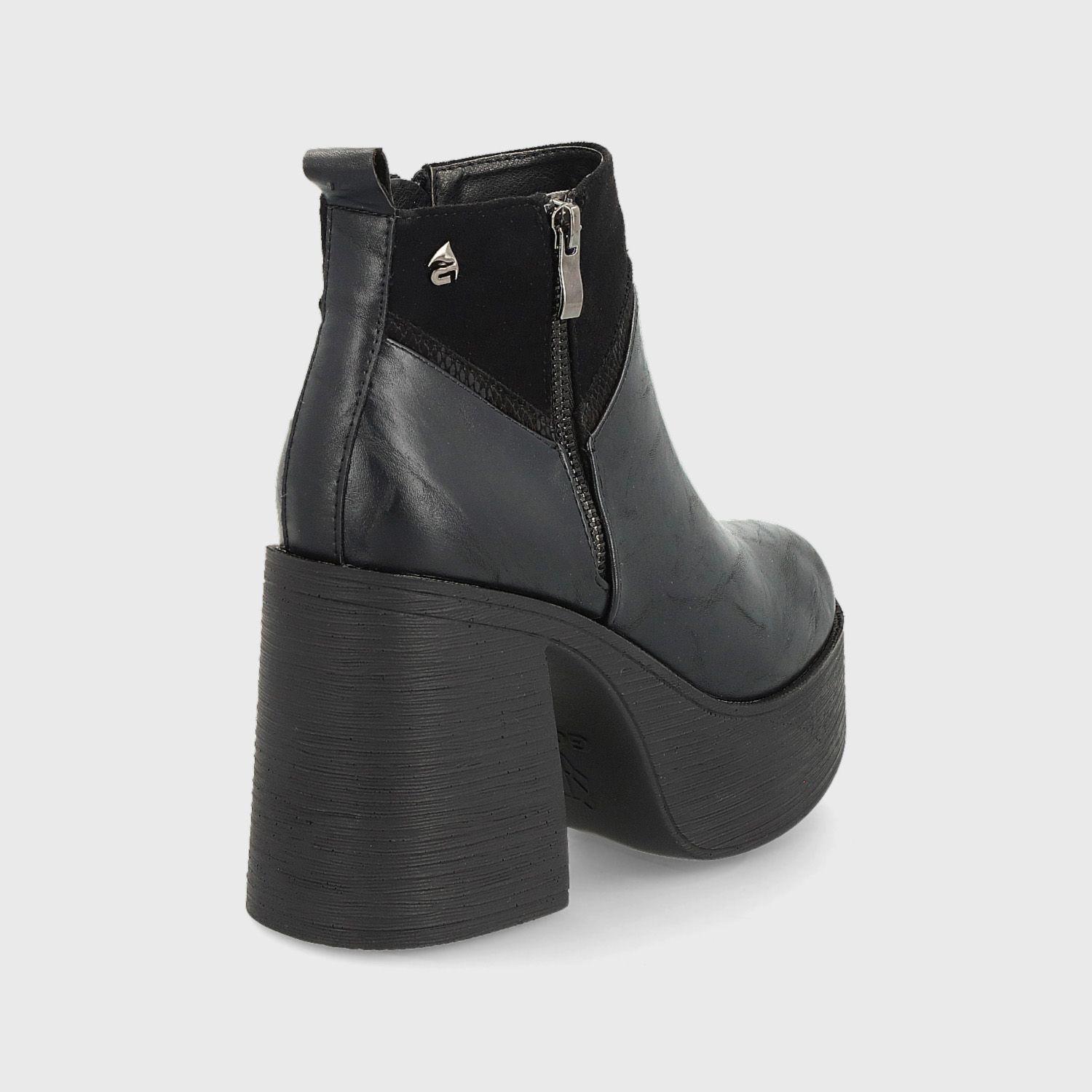 Botín Plataforma Negro Mujer 25630 Gotta-4