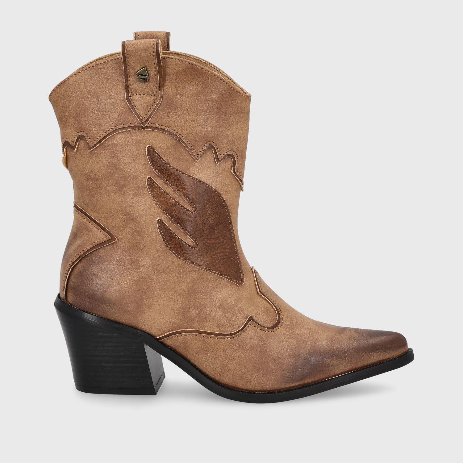 Bota Texana Camel Mujer 33760 Gotta-0