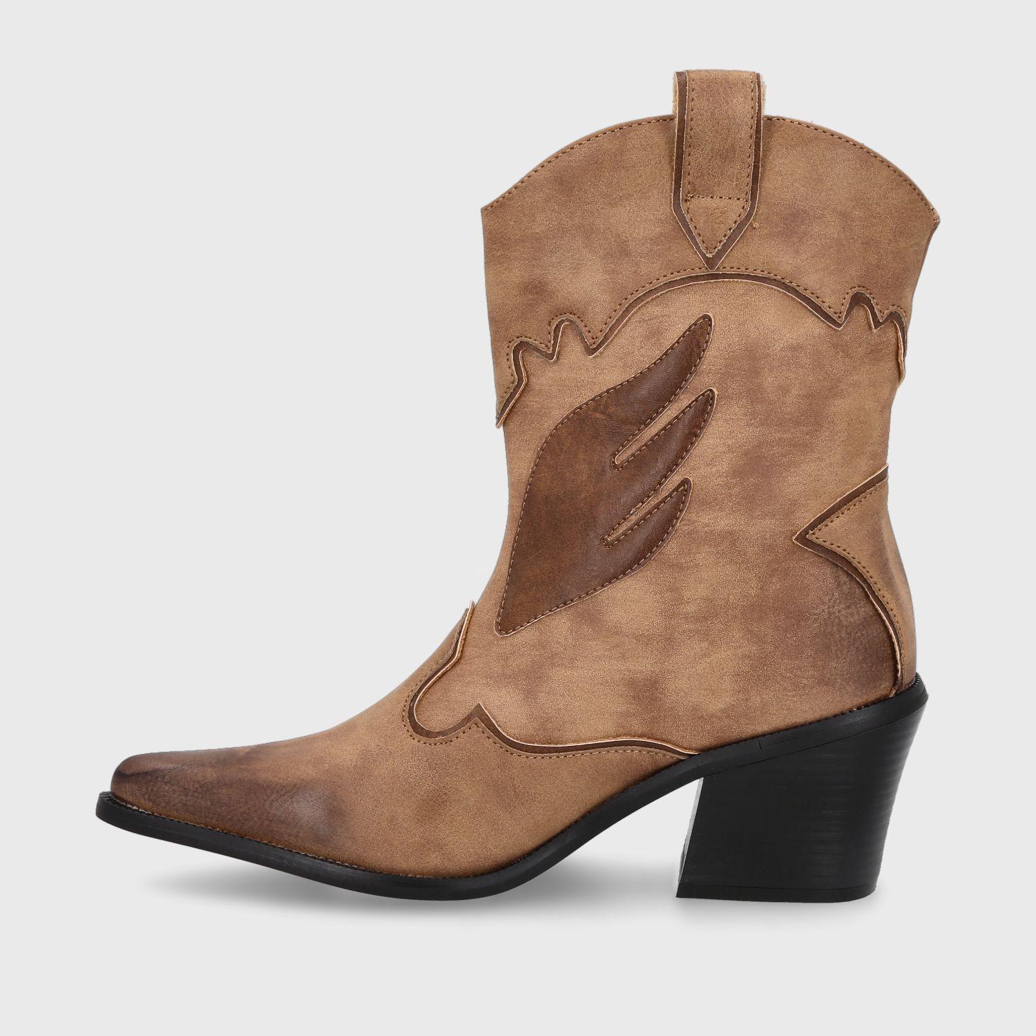 Bota Texana Camel Mujer 33760 Gotta-3